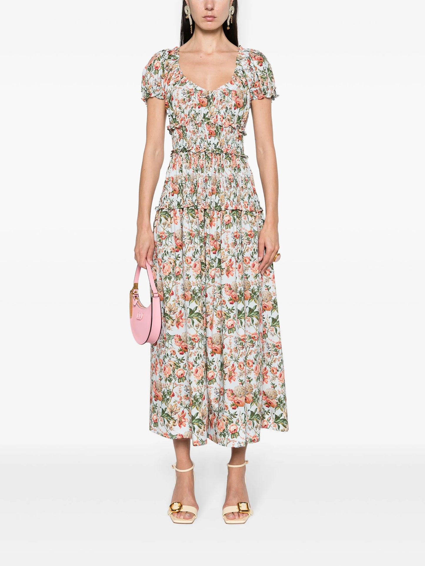 Leanne poplin midi dress