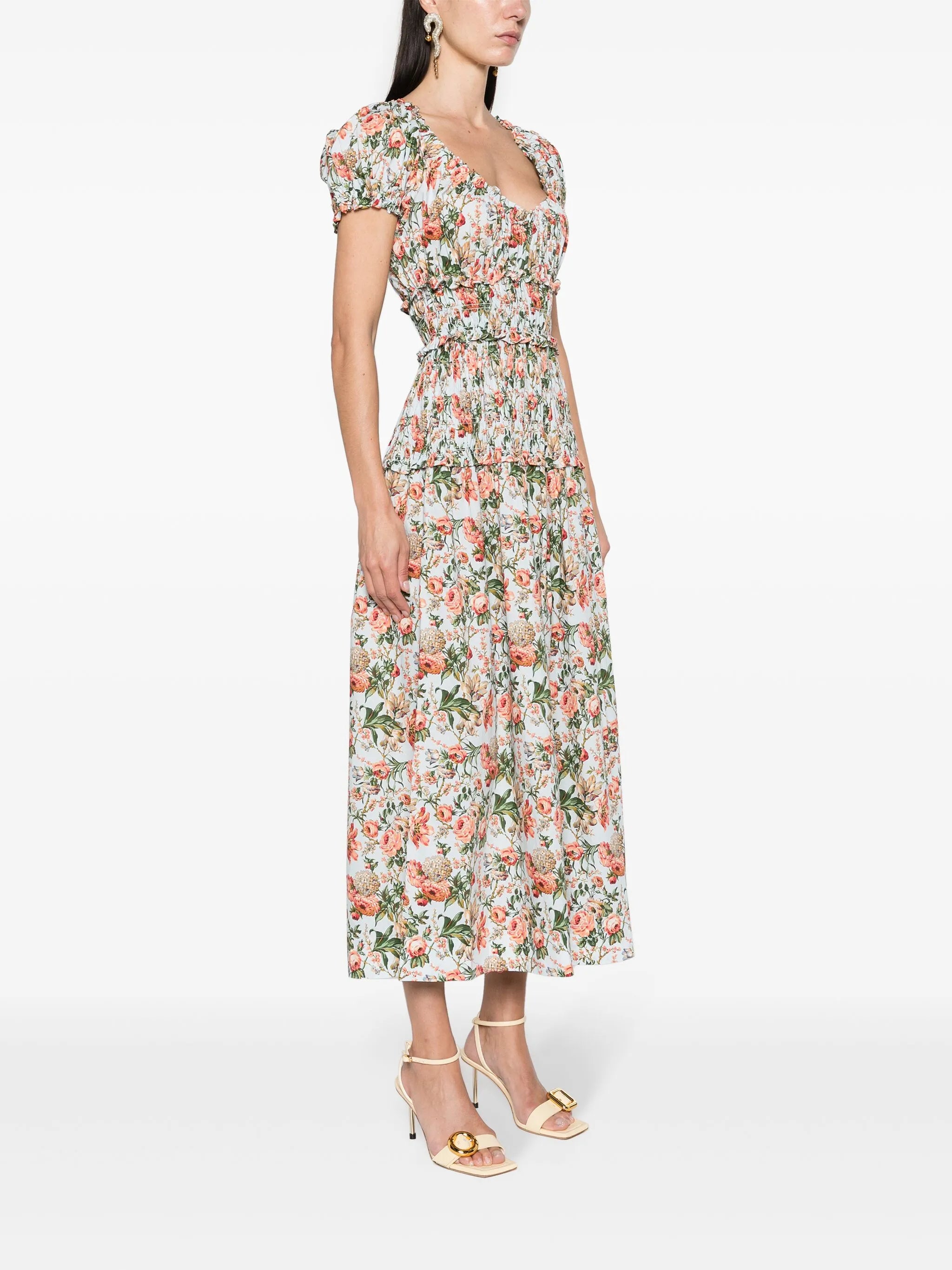Leanne poplin midi dress