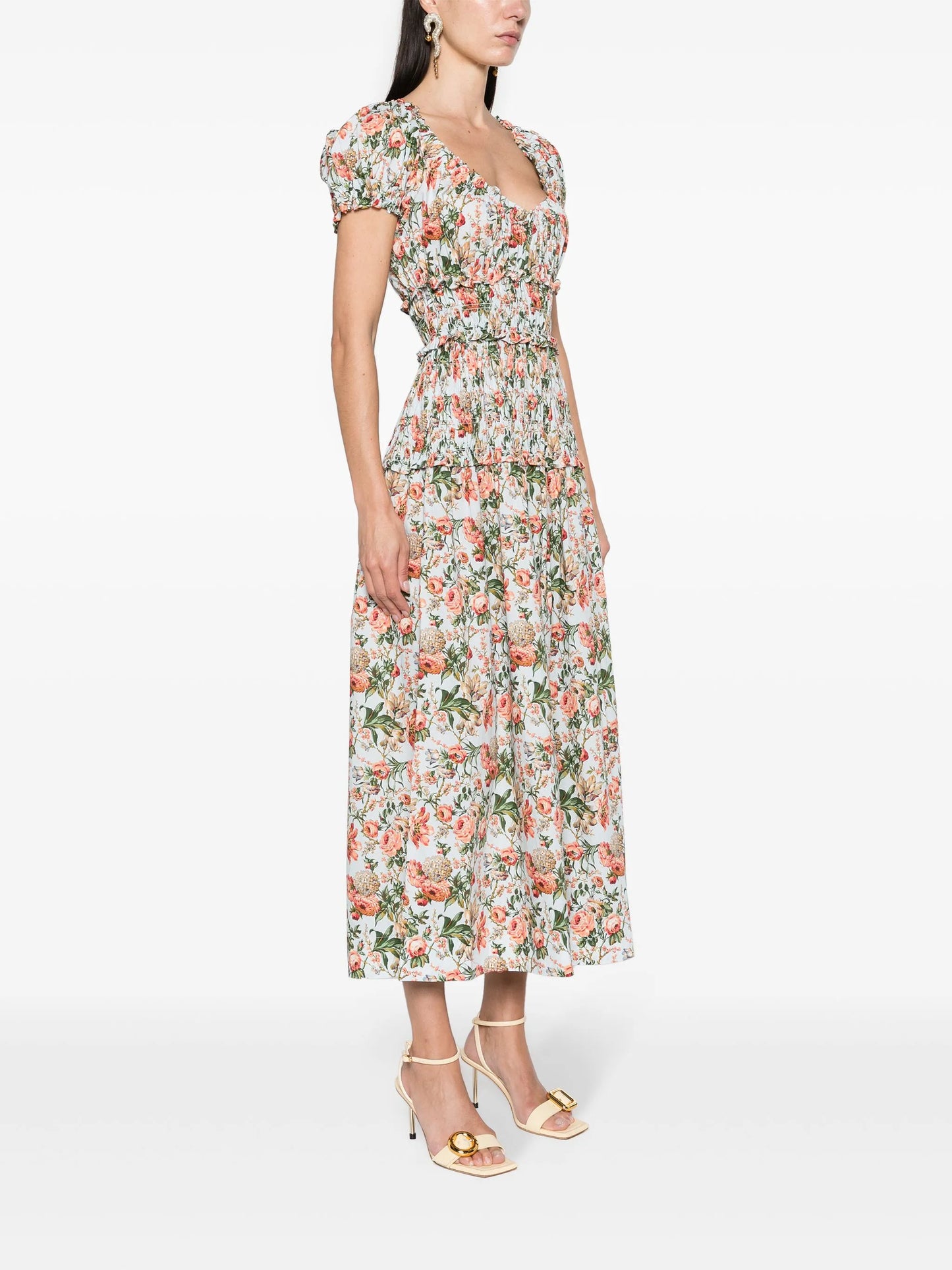 Leanne poplin midi dress