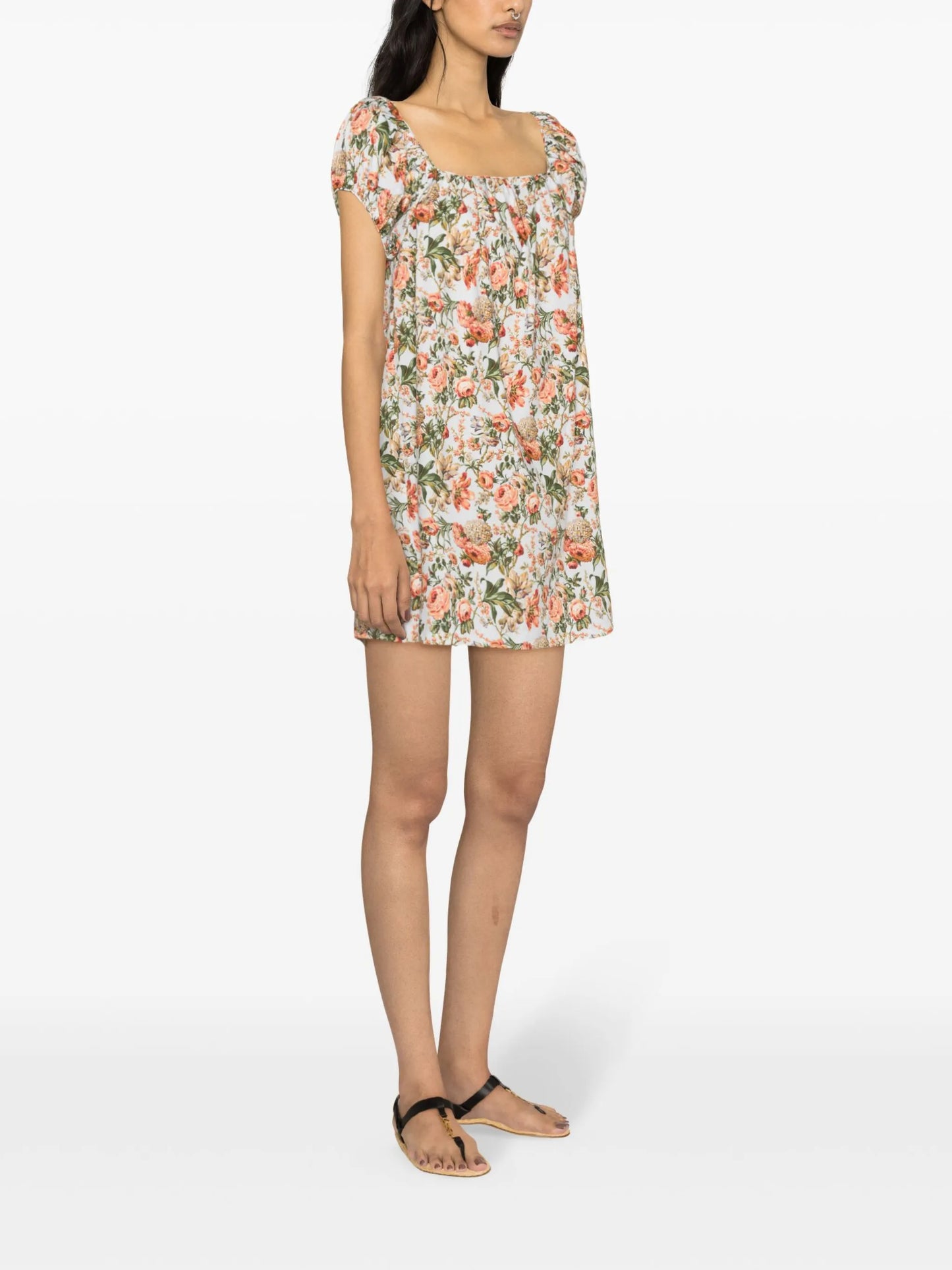 Julie floral-print minidress