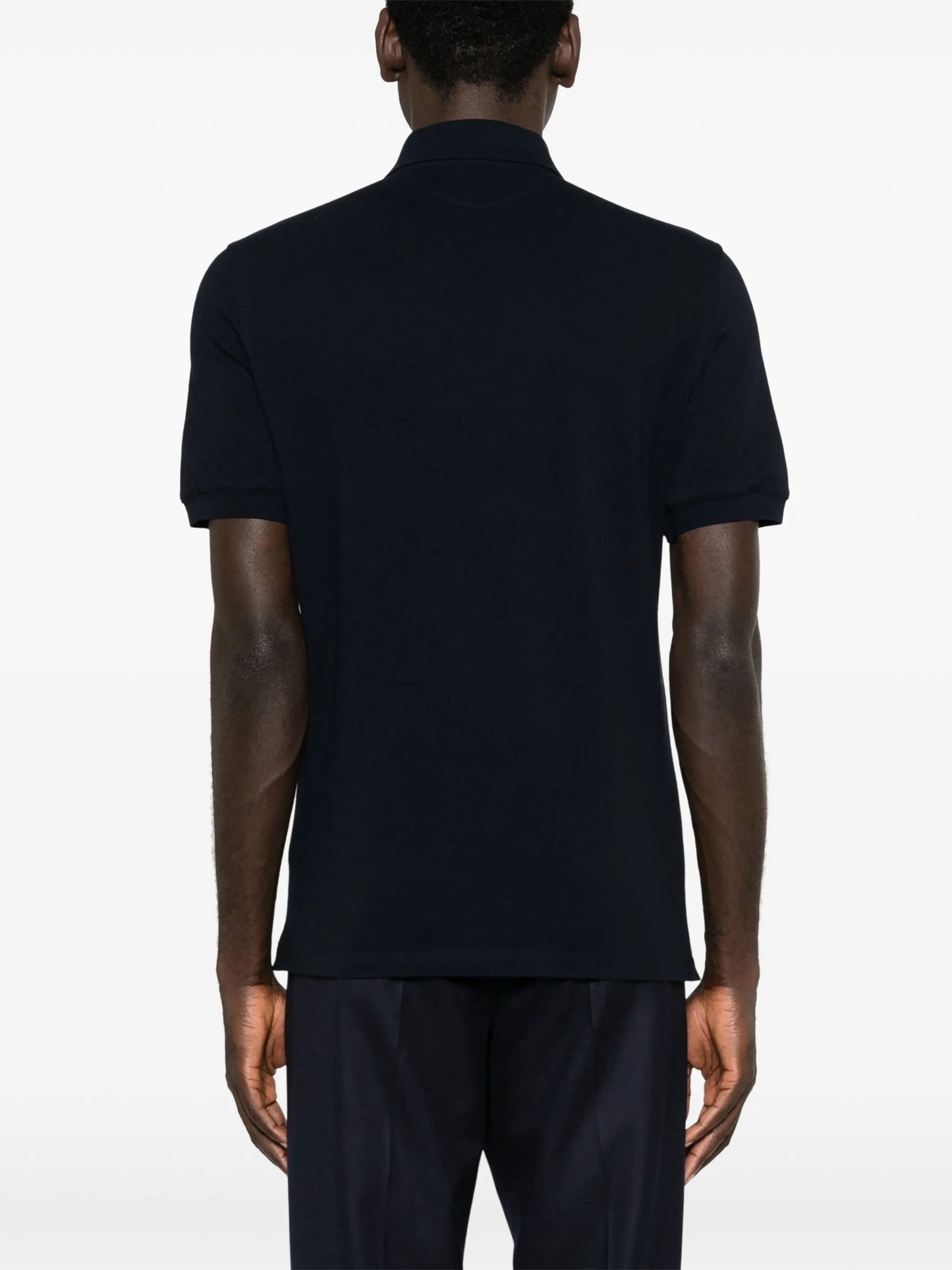 logo-print cotton polo shirt