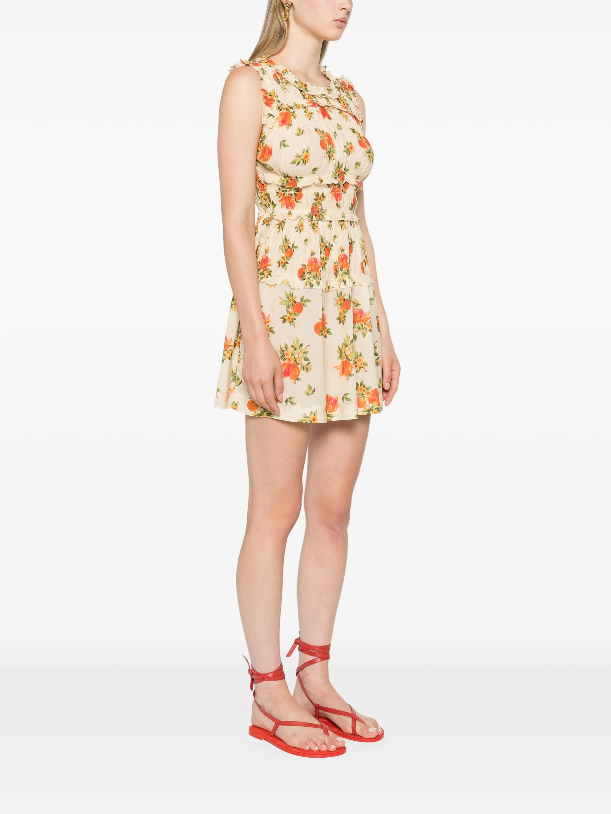 Martha floral-print mini dress