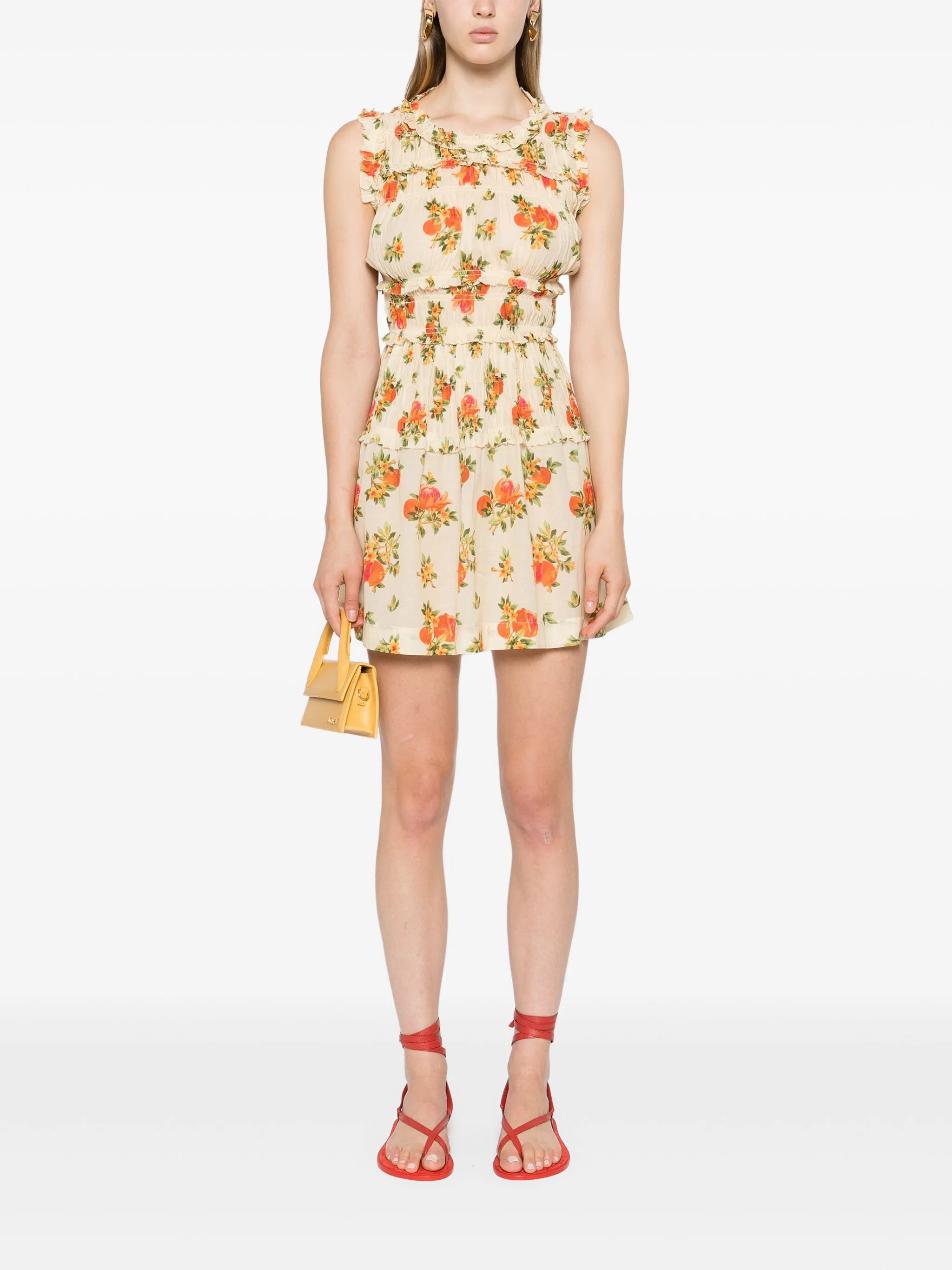 Martha floral-print mini dress