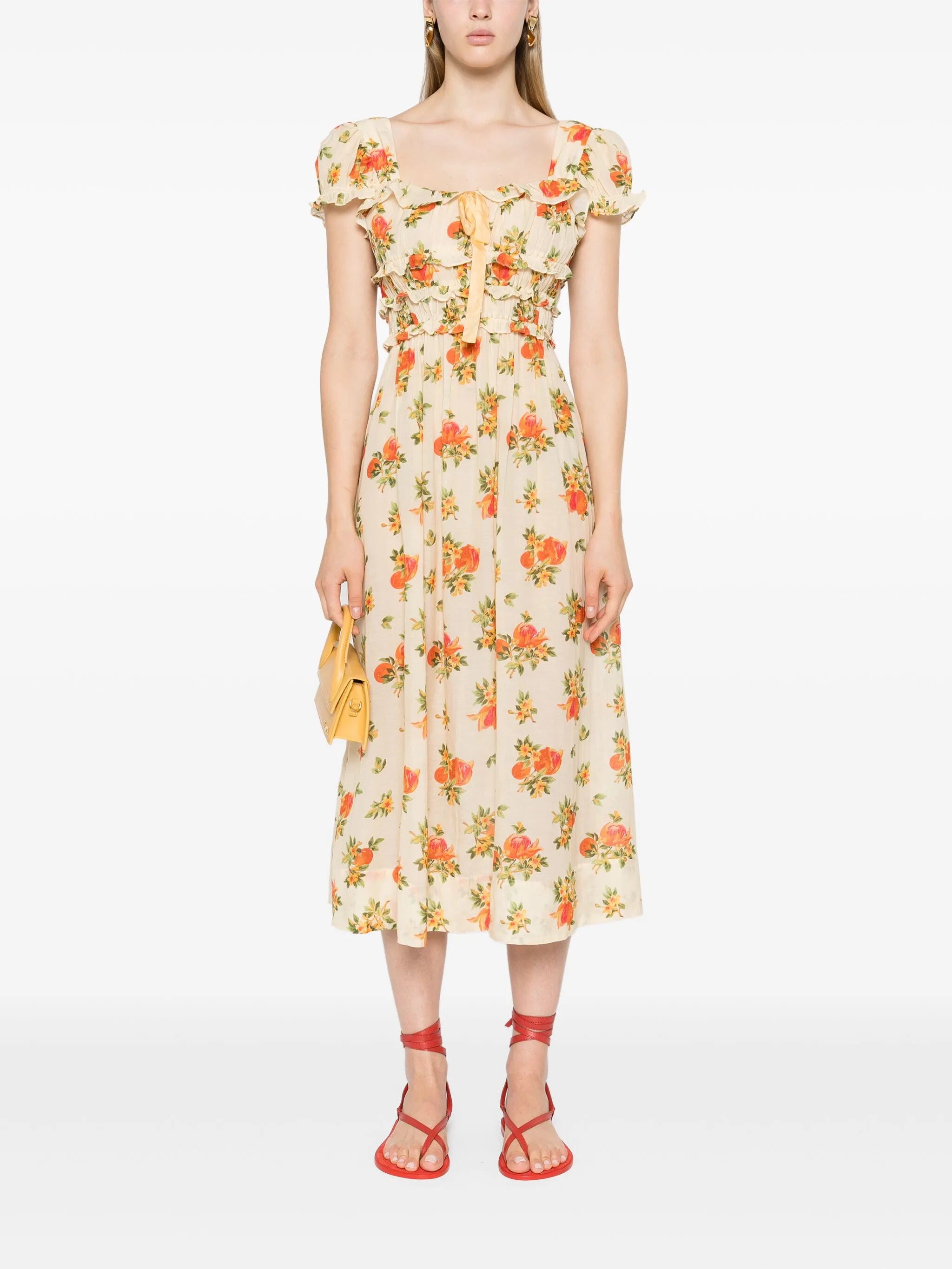 Clarinet floral-print midi dress