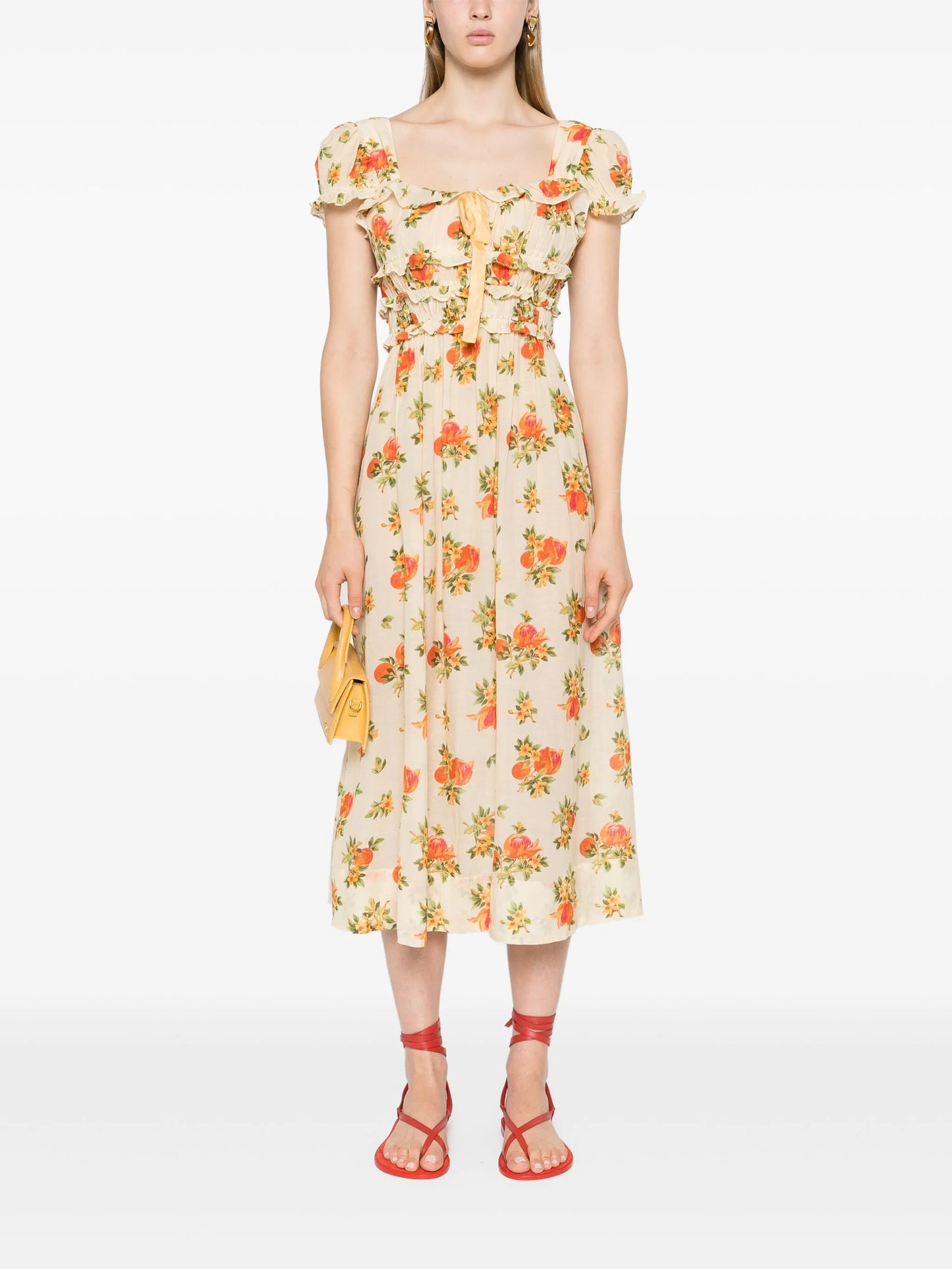 Clarinet floral-print midi dress