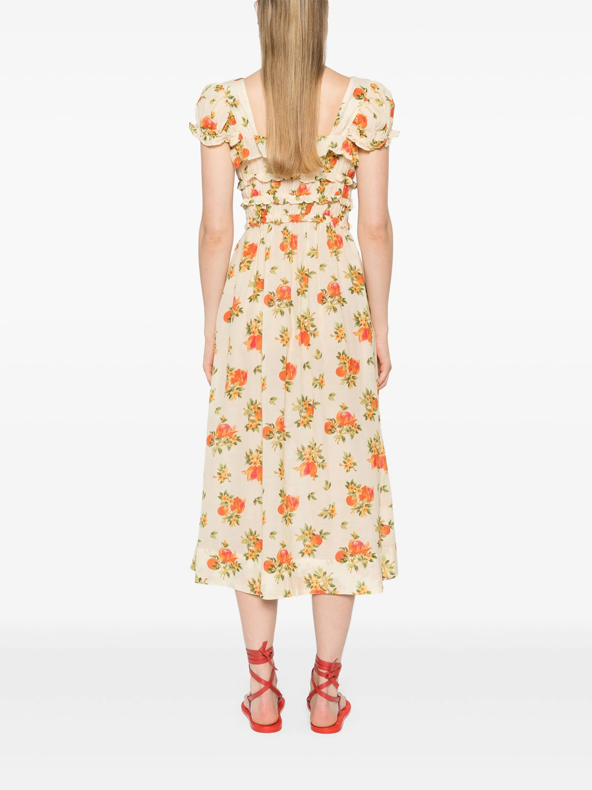 Clarinet floral-print midi dress