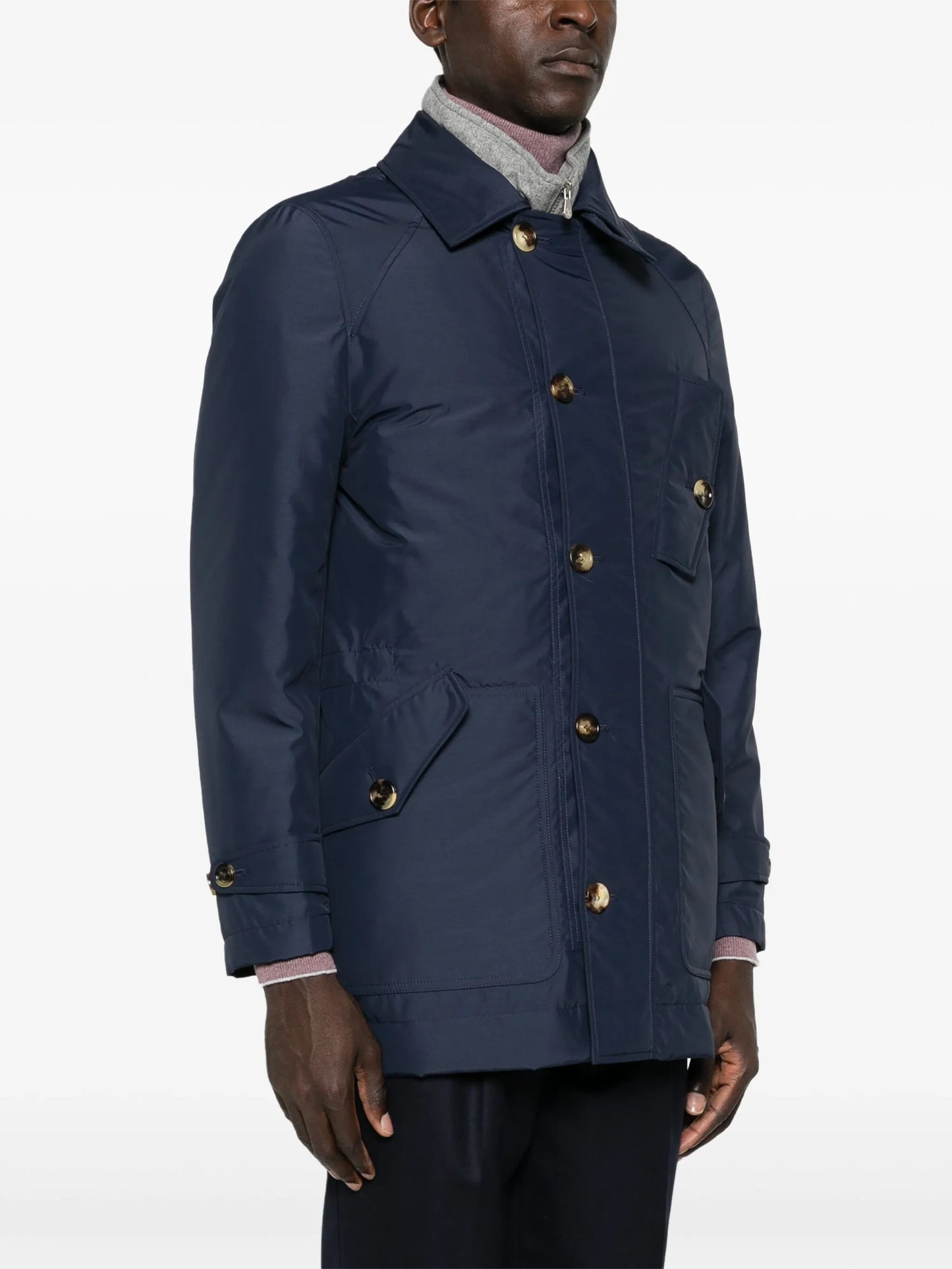 single-breasted padded jacket
