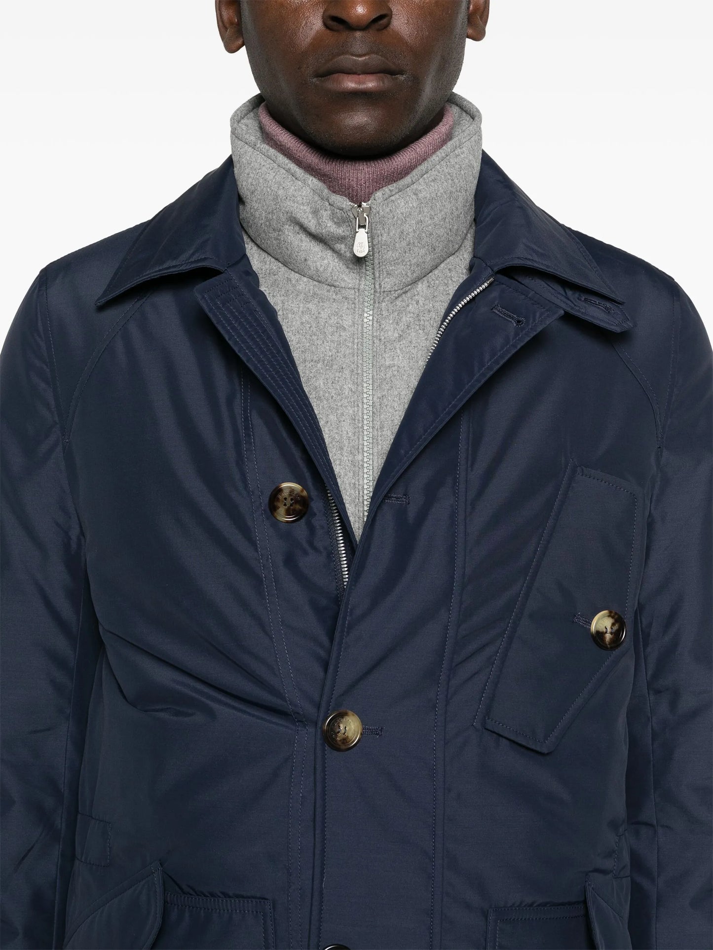 single-breasted padded jacket