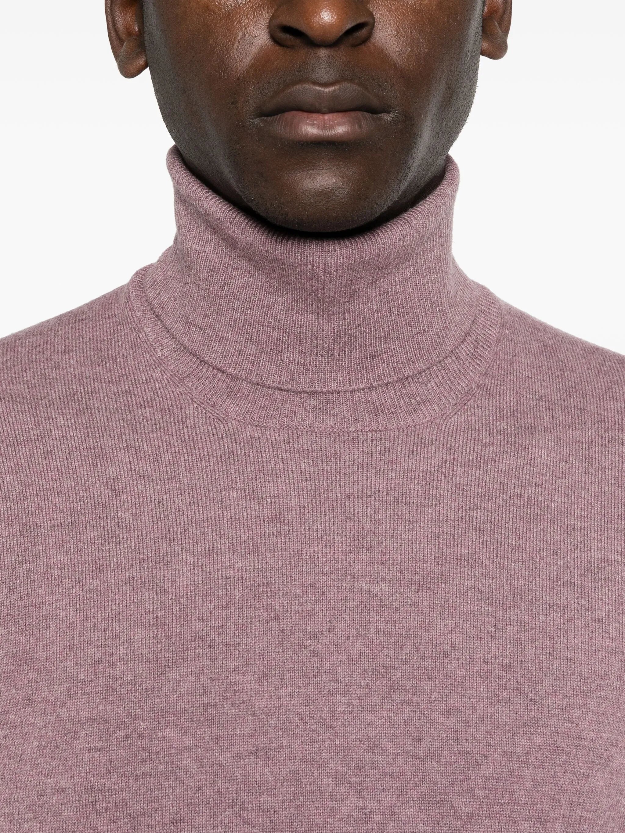 roll-neck cashmere jumper