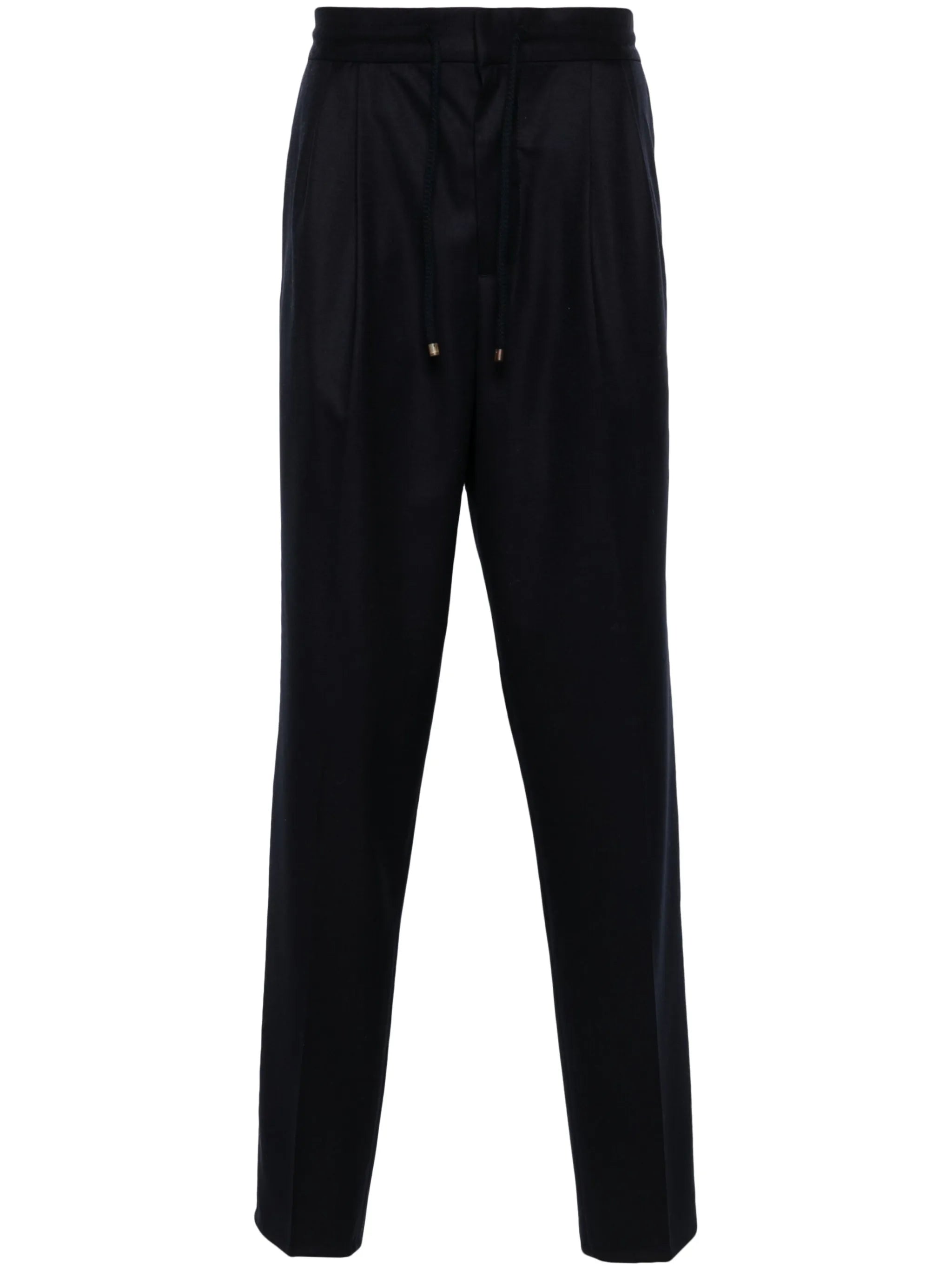 mid-rise tapered trousers
