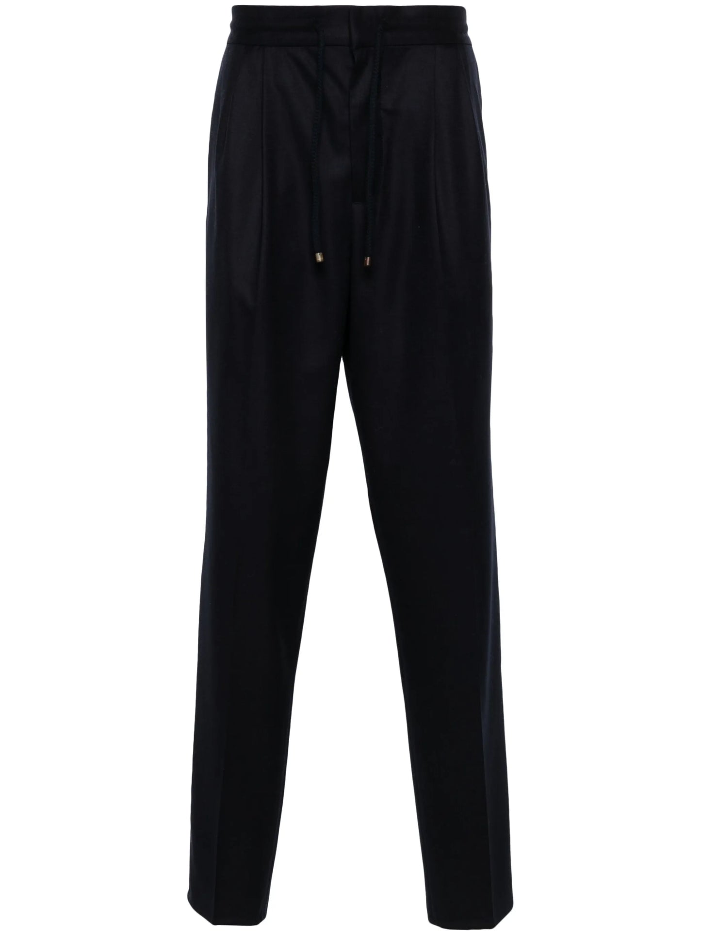 mid-rise tapered trousers