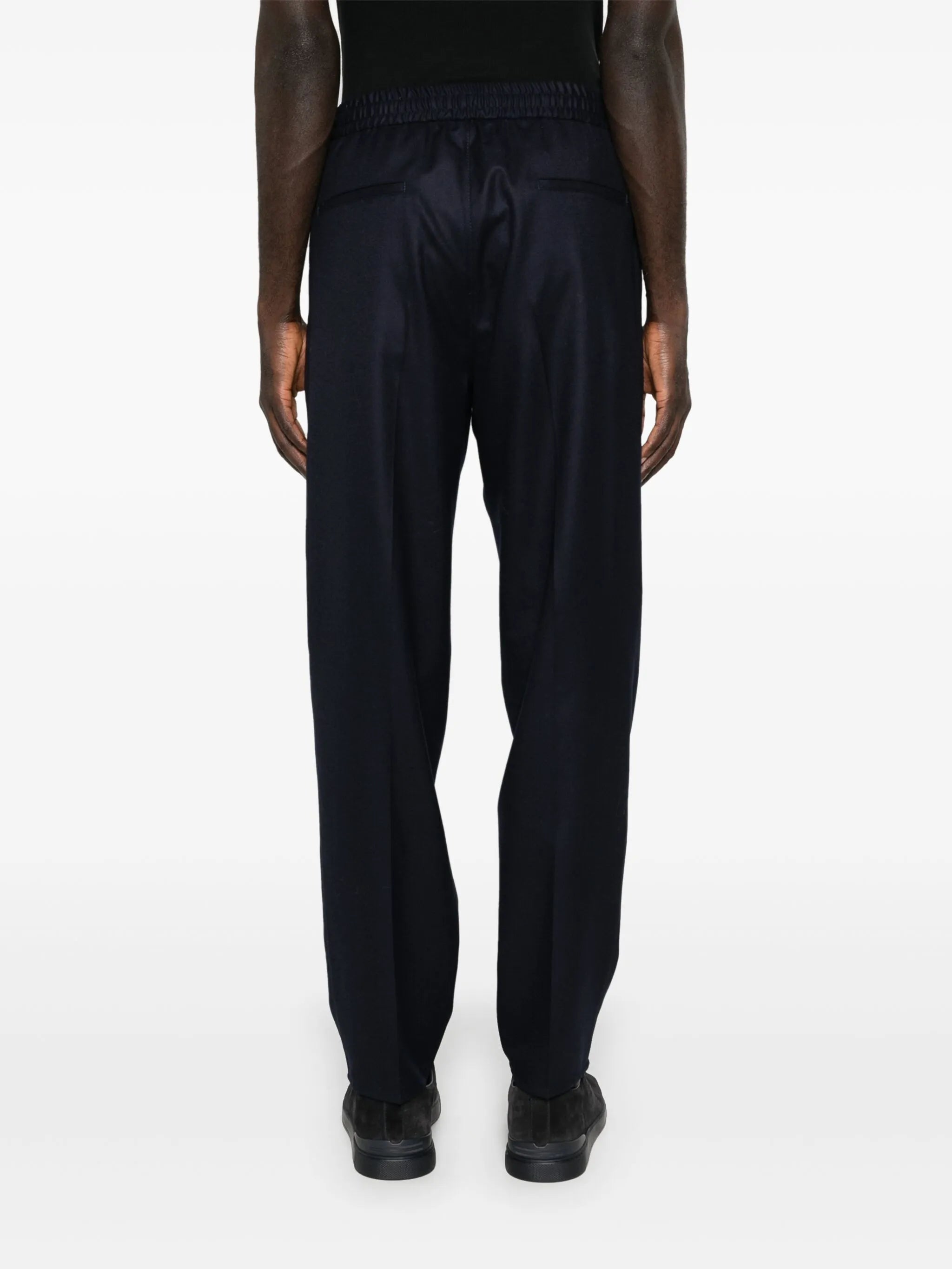 mid-rise tapered trousers