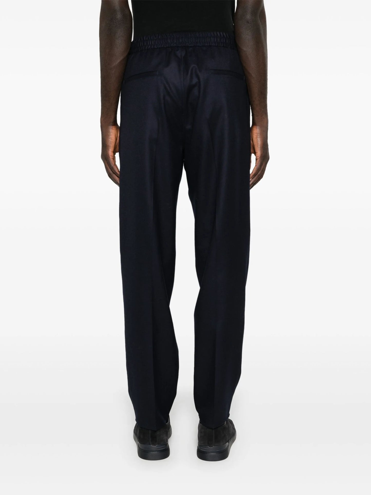 mid-rise tapered trousers