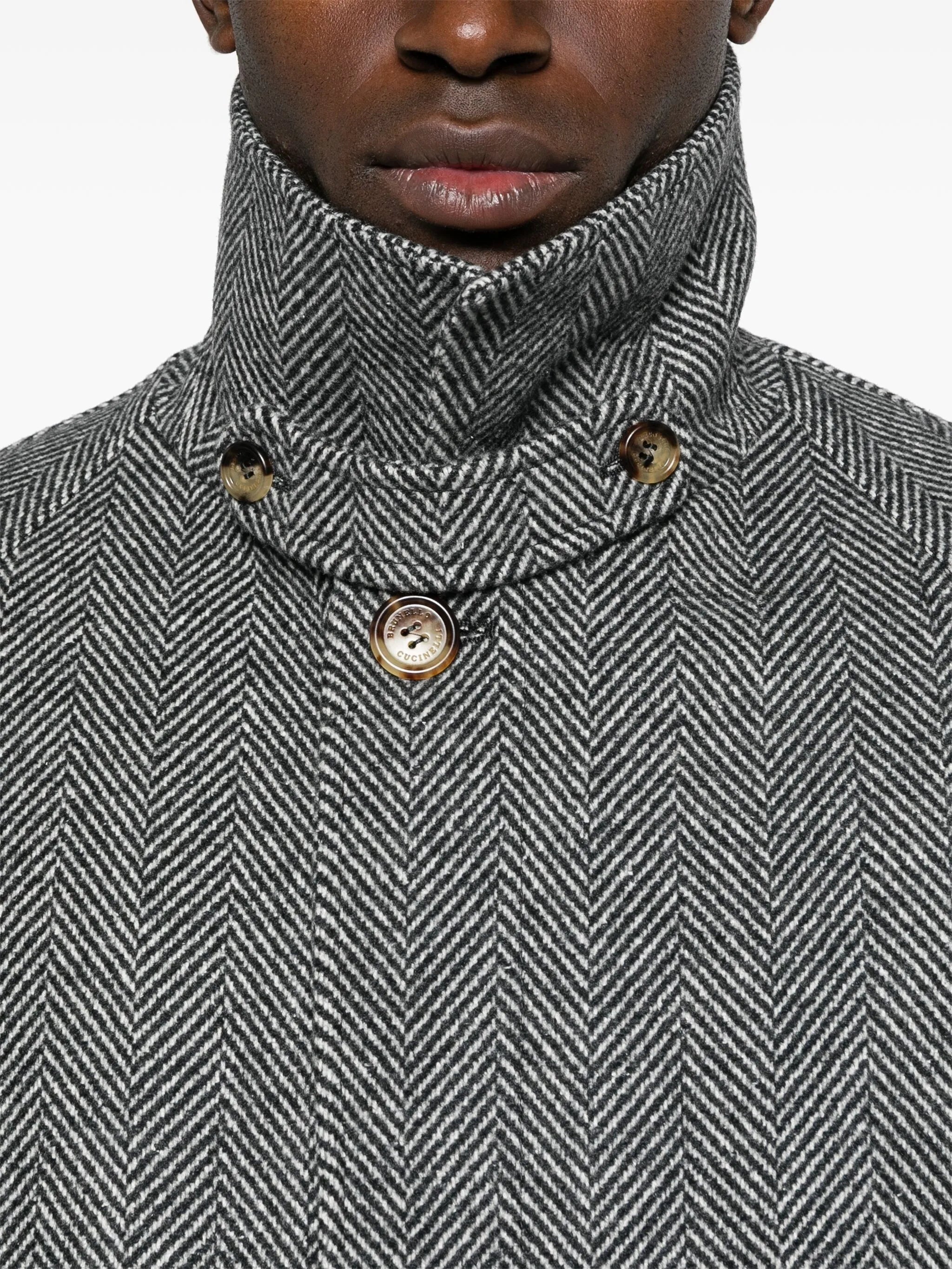 herringbone trenchcoat