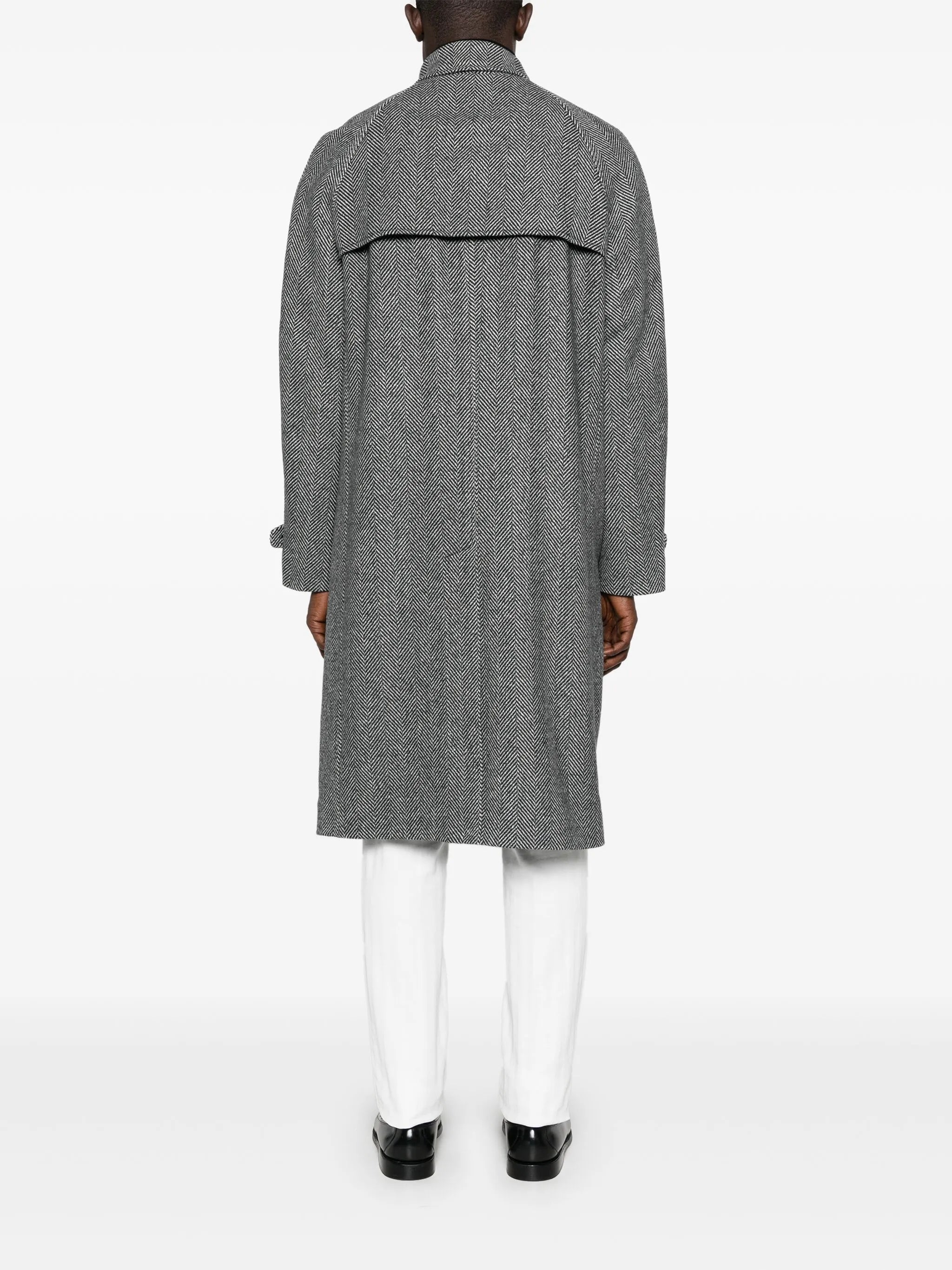 herringbone trenchcoat