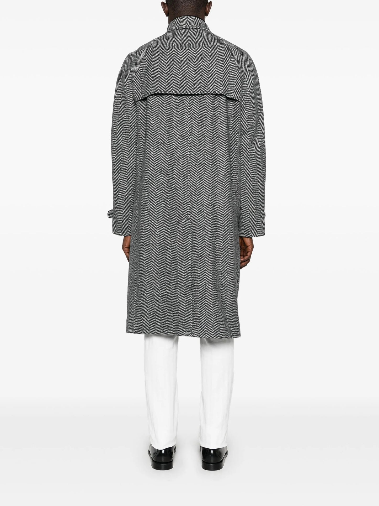 herringbone trenchcoat