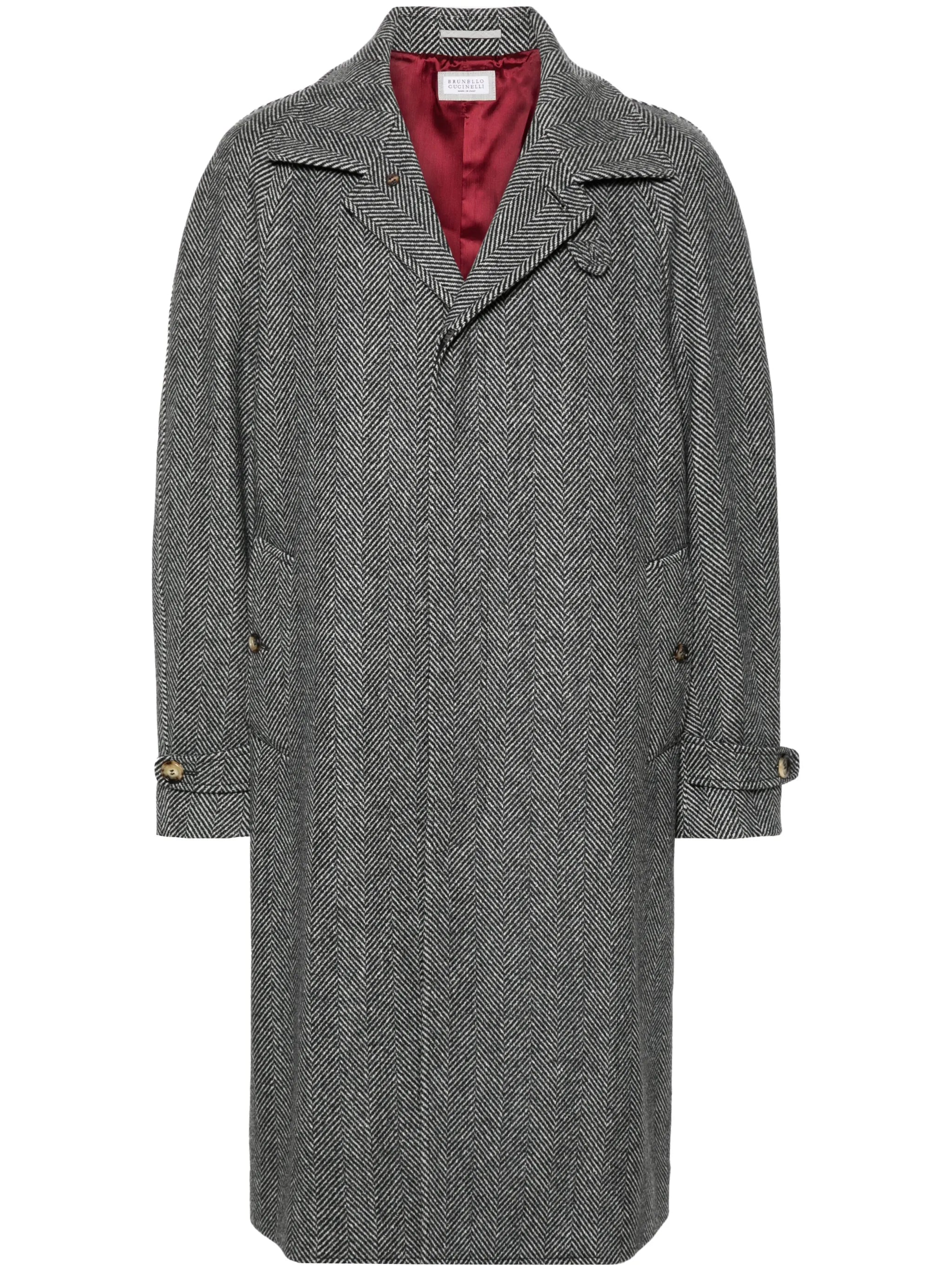 herringbone trenchcoat
