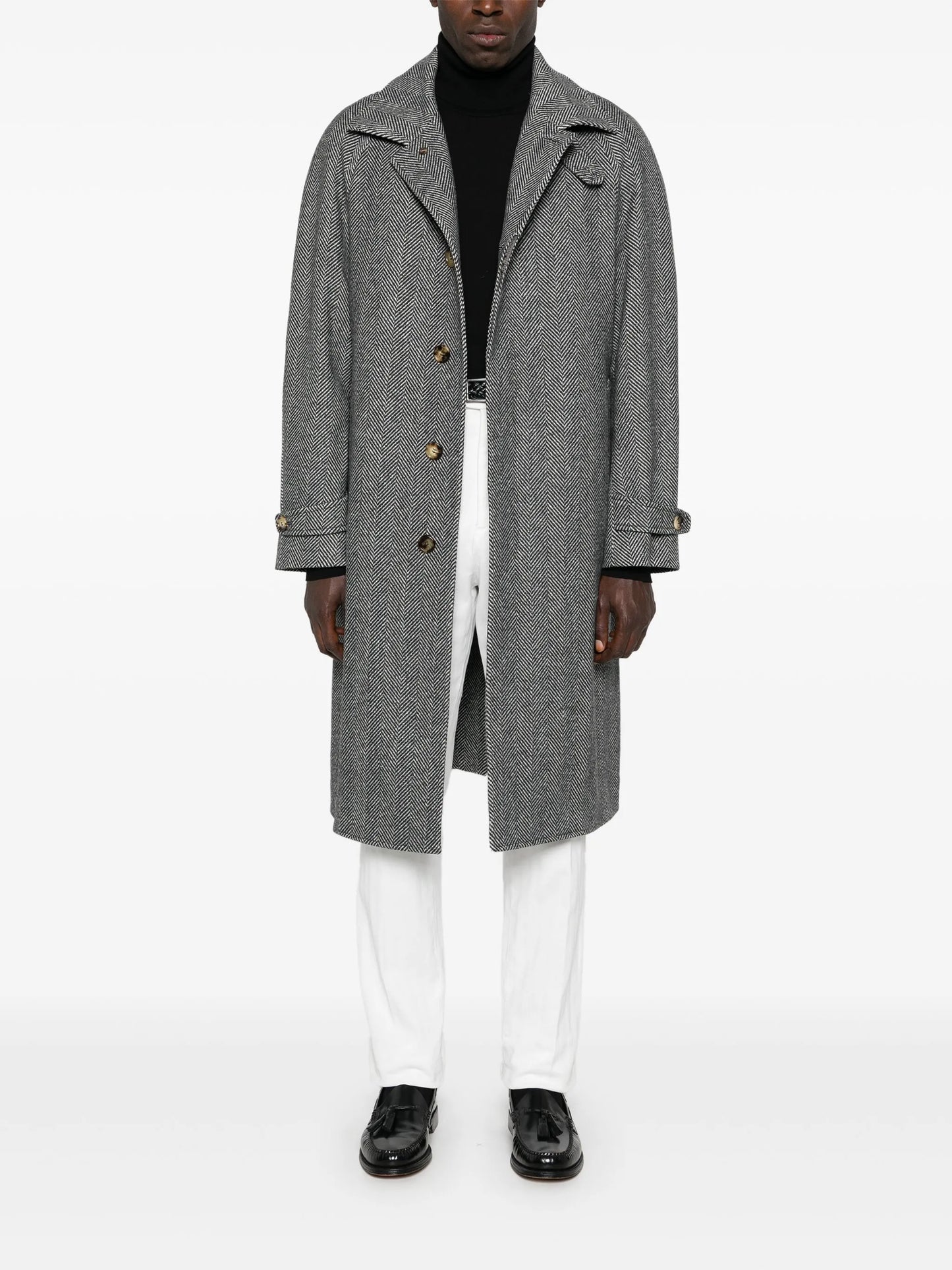 herringbone trenchcoat