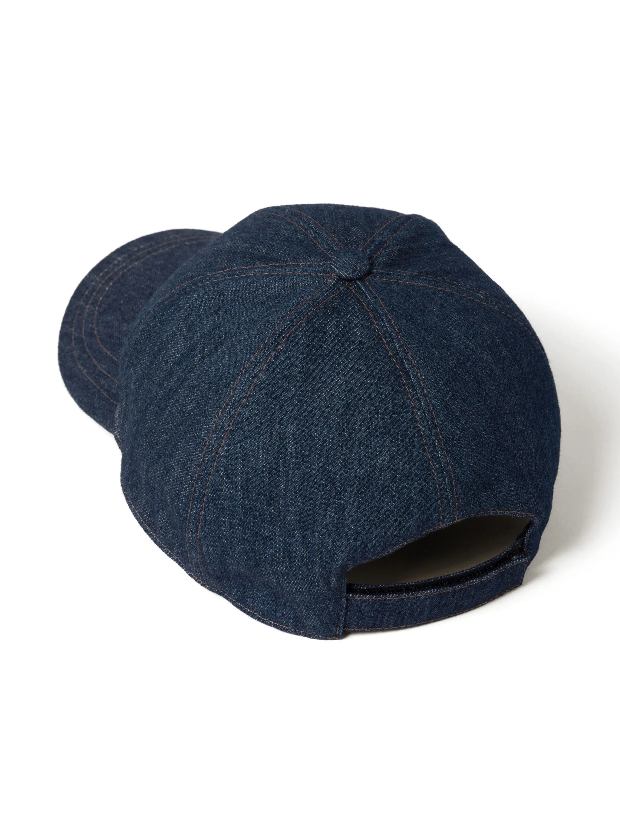 logo-embroidered denim baseball cap