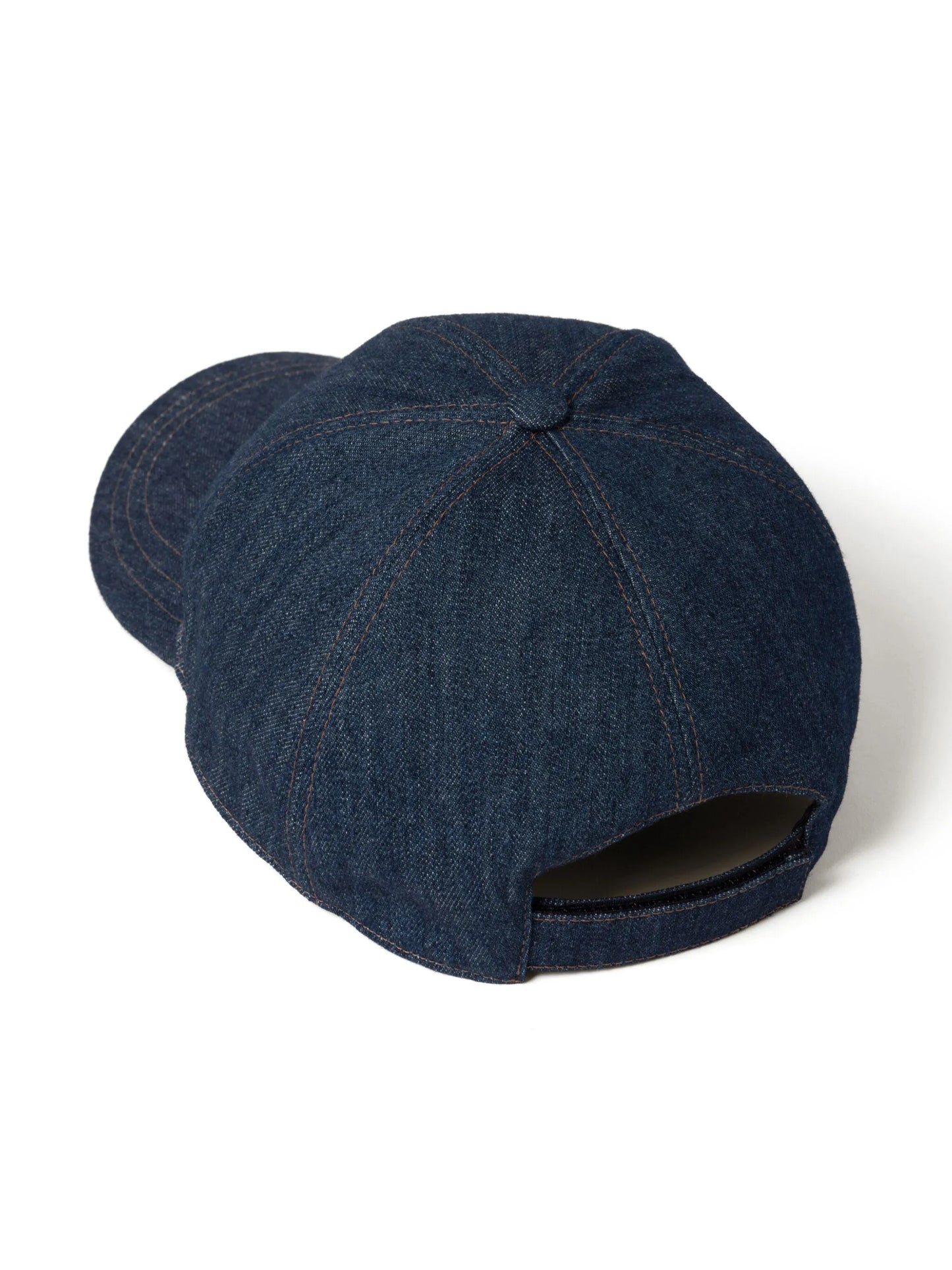 logo-embroidered denim baseball cap