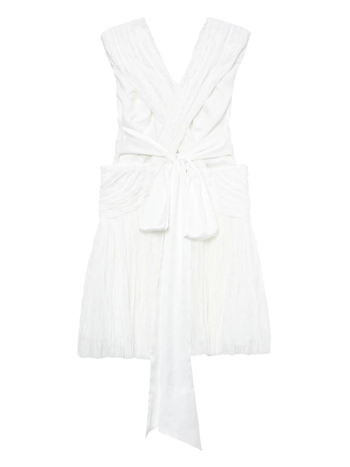 Escapist pleated minidress