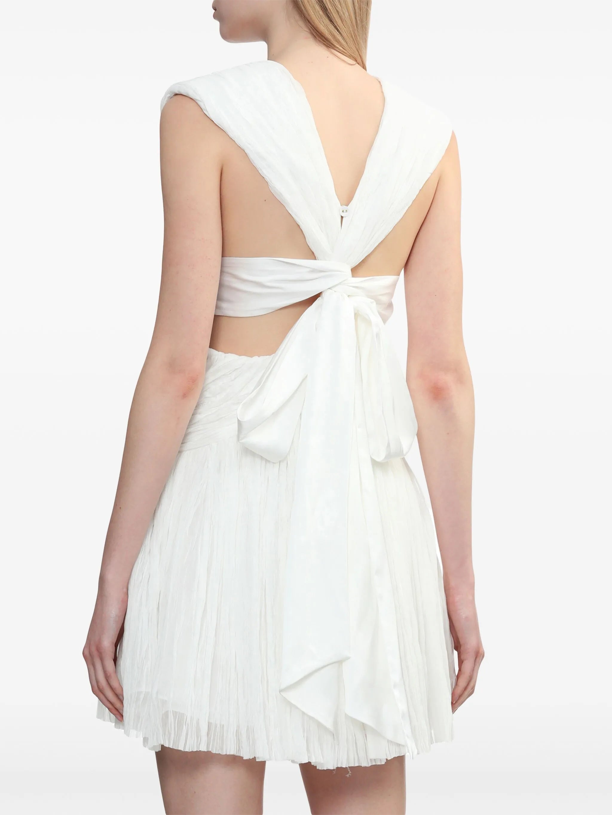 Escapist pleated minidress