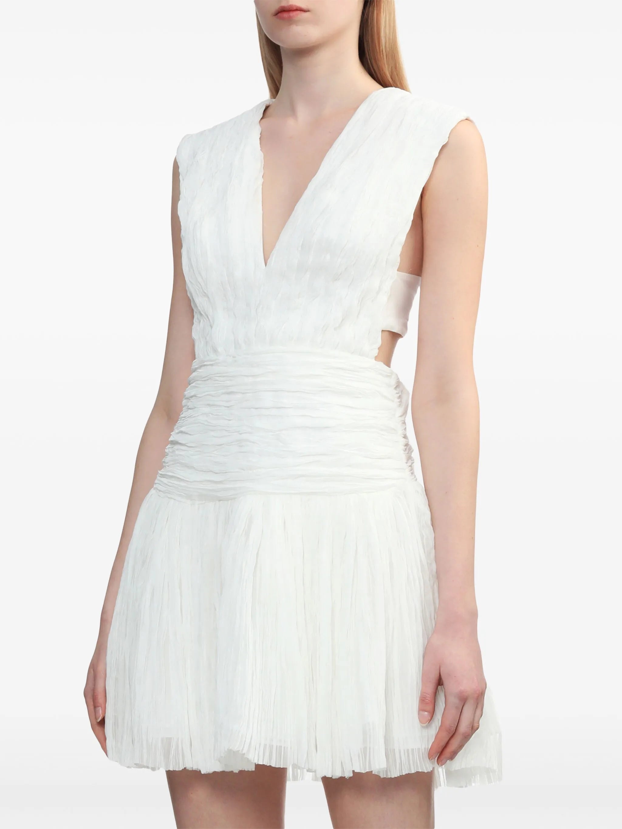 Escapist pleated minidress