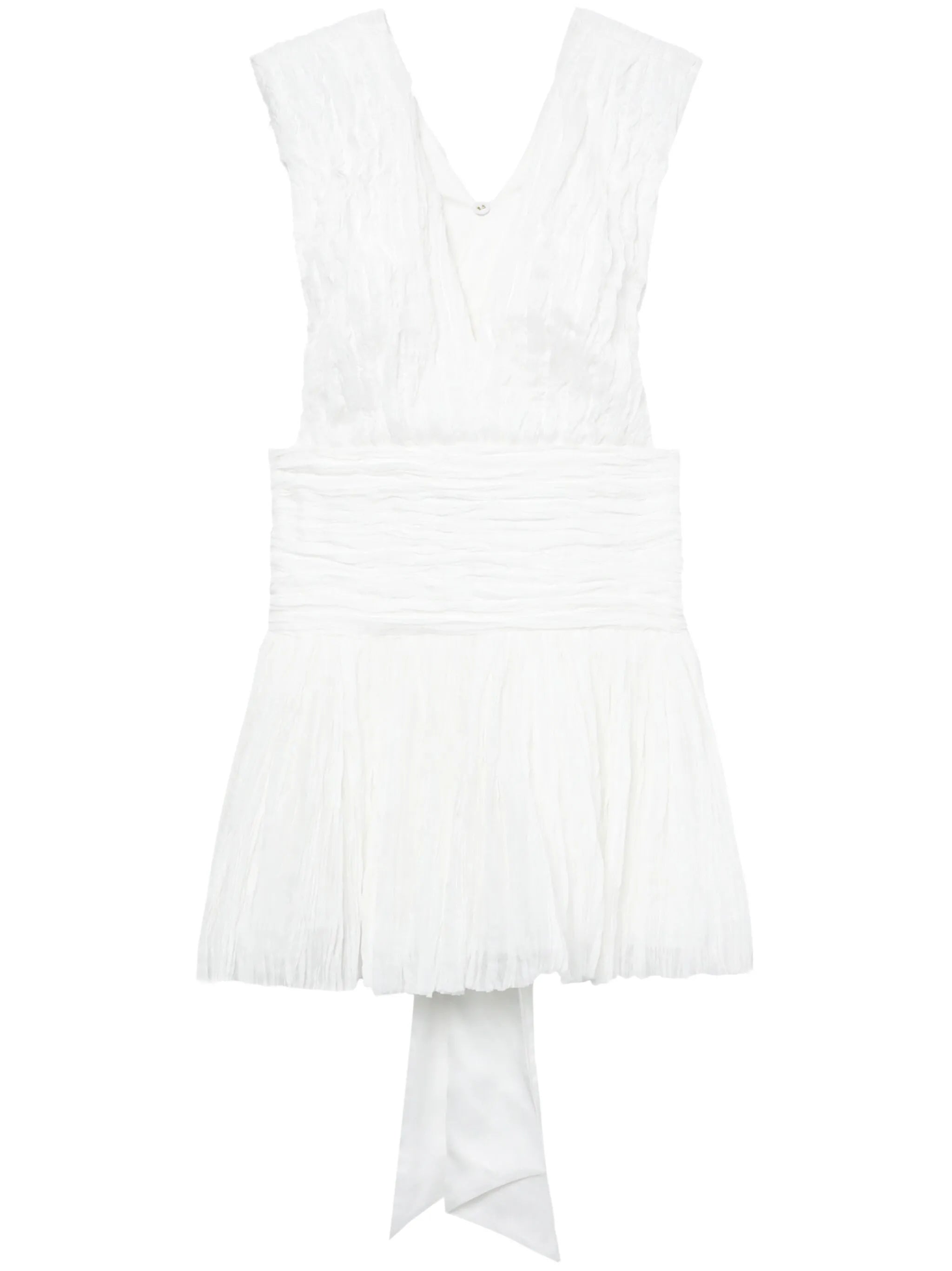Escapist pleated minidress