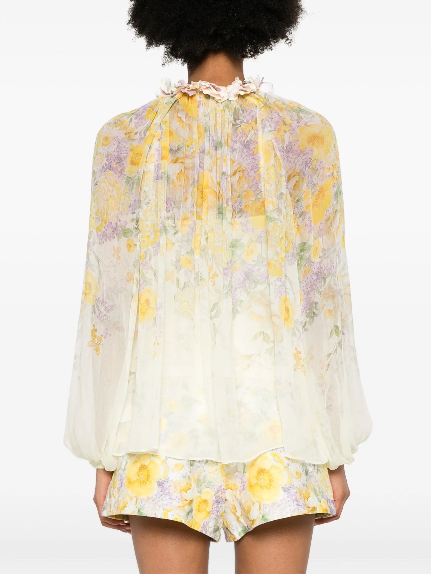 Harmony Billow floral-print blouse