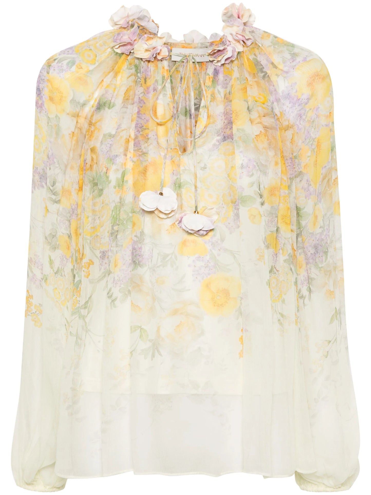 Harmony Billow floral-print blouse