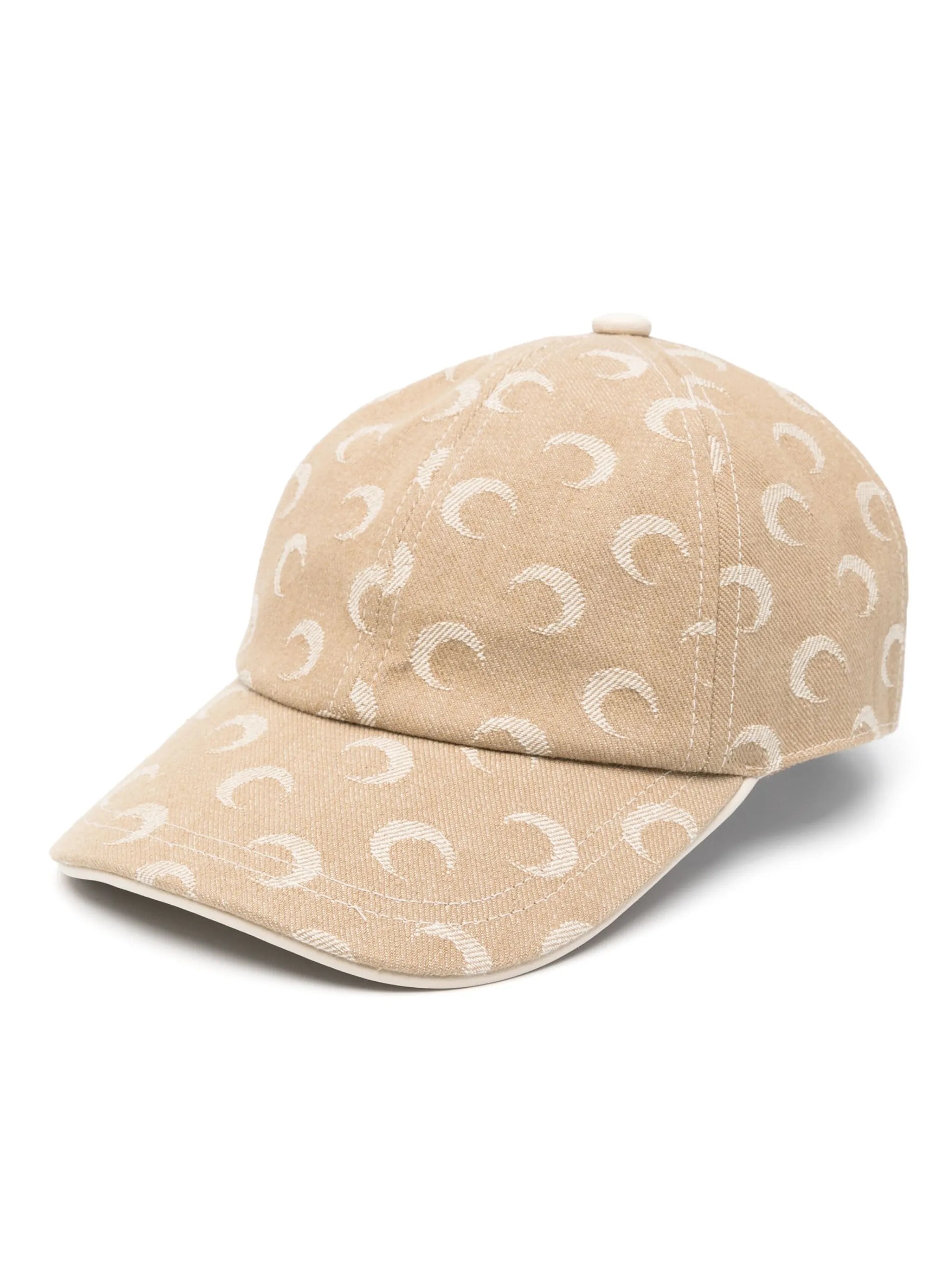 Moon jacquard twill baseball cap