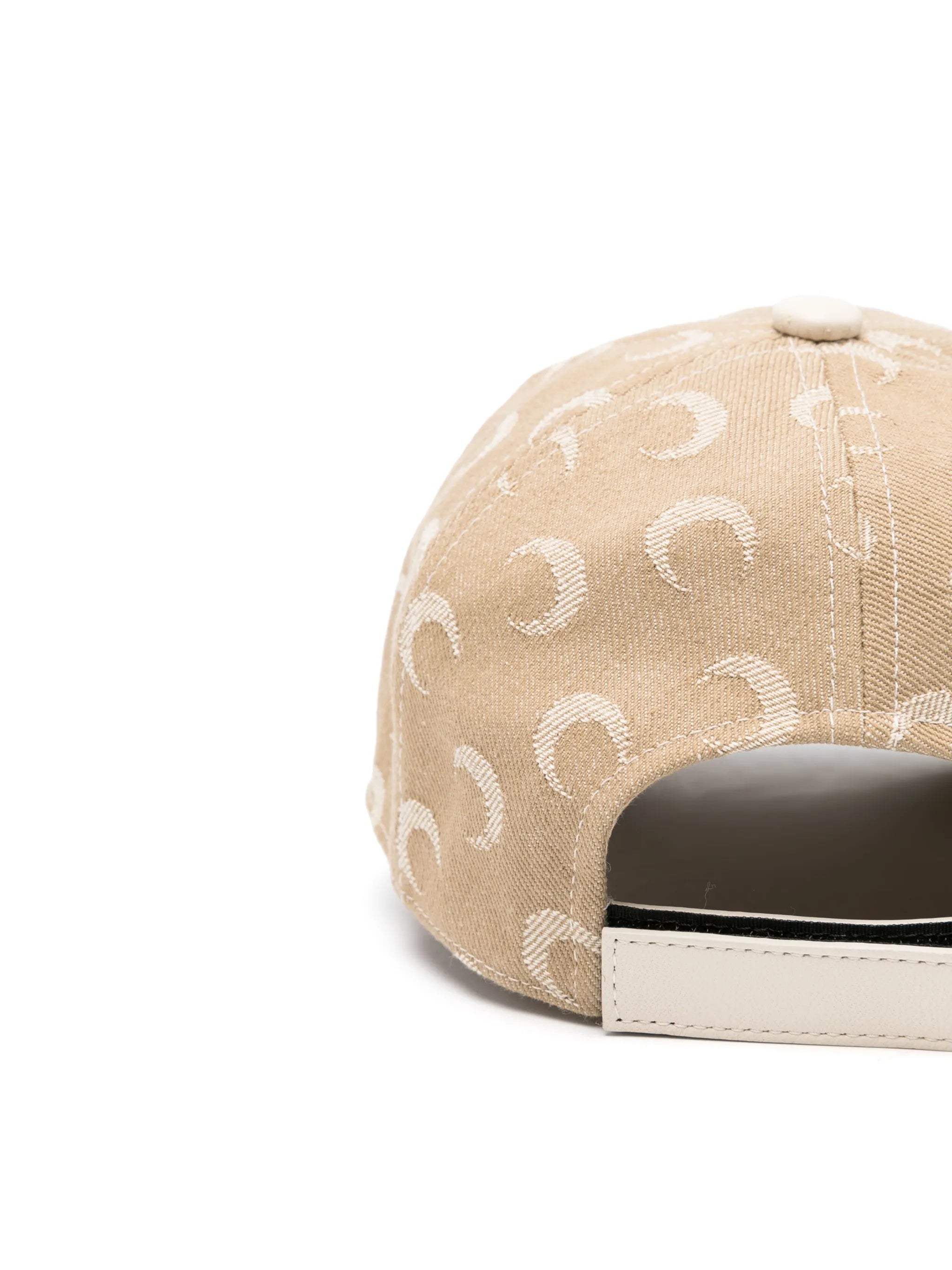 Moon jacquard twill baseball cap