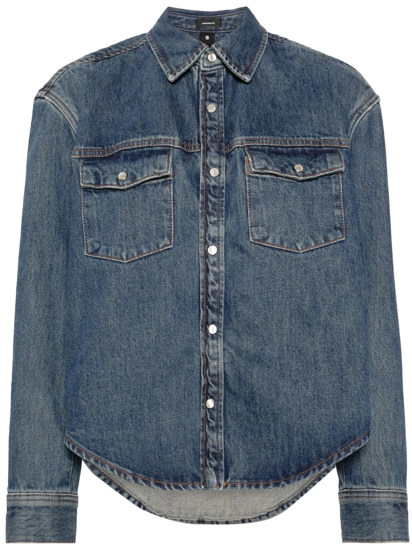 press-stud denim jacket