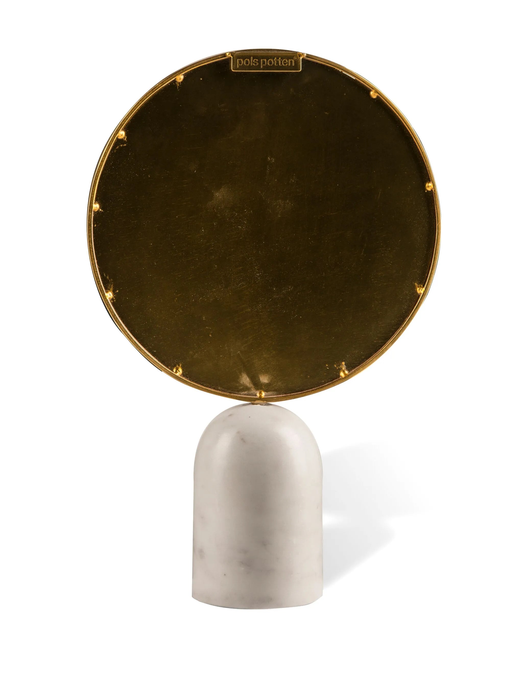 round marble mirror (34cm x 20cm)