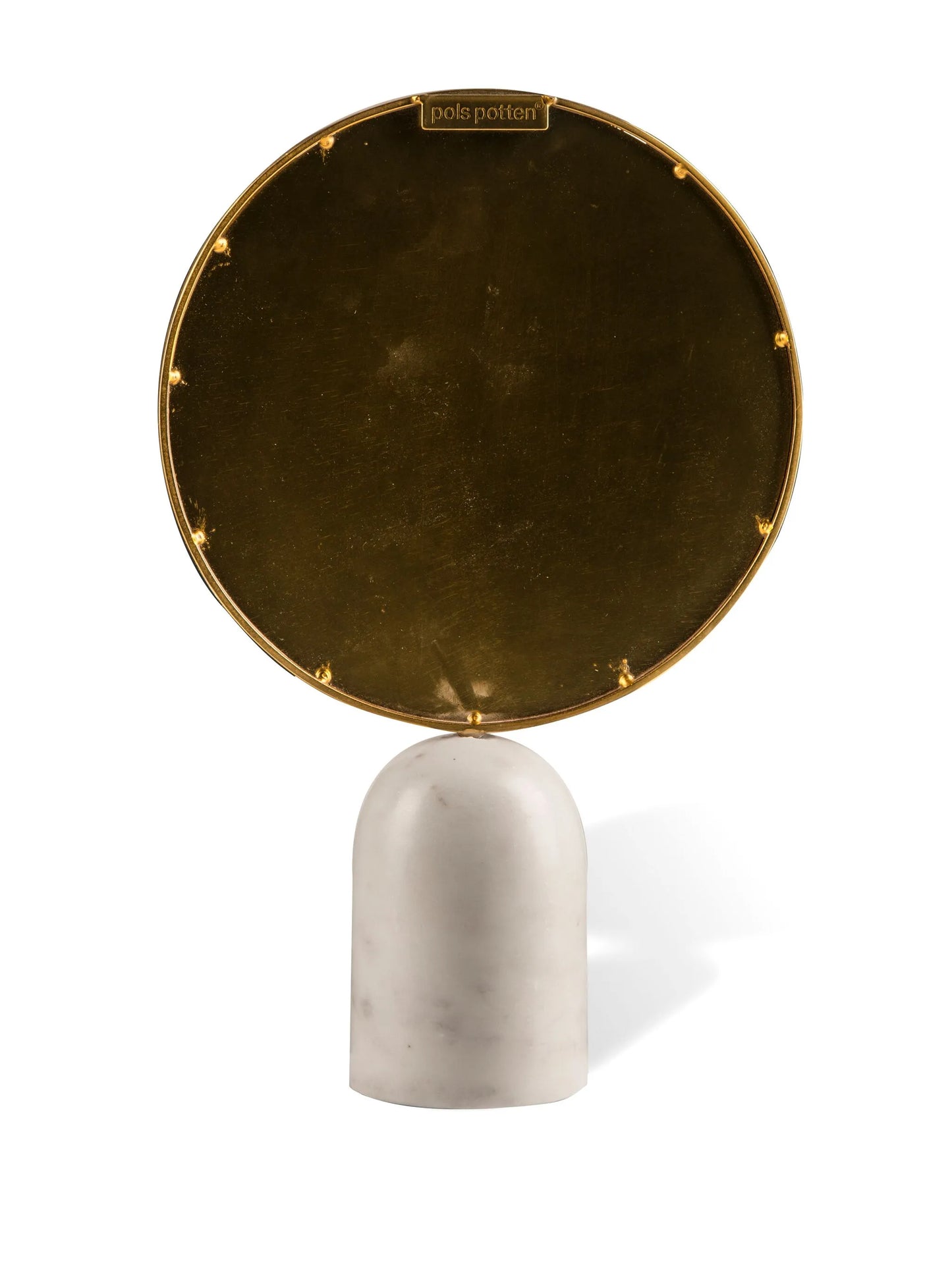 round marble mirror (34cm x 20cm)