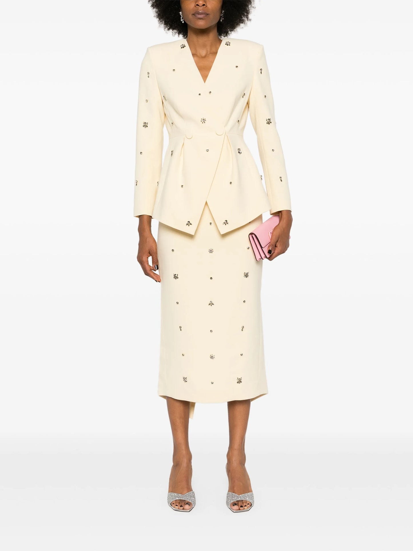 Milo crystal-embellished crepe blazer
