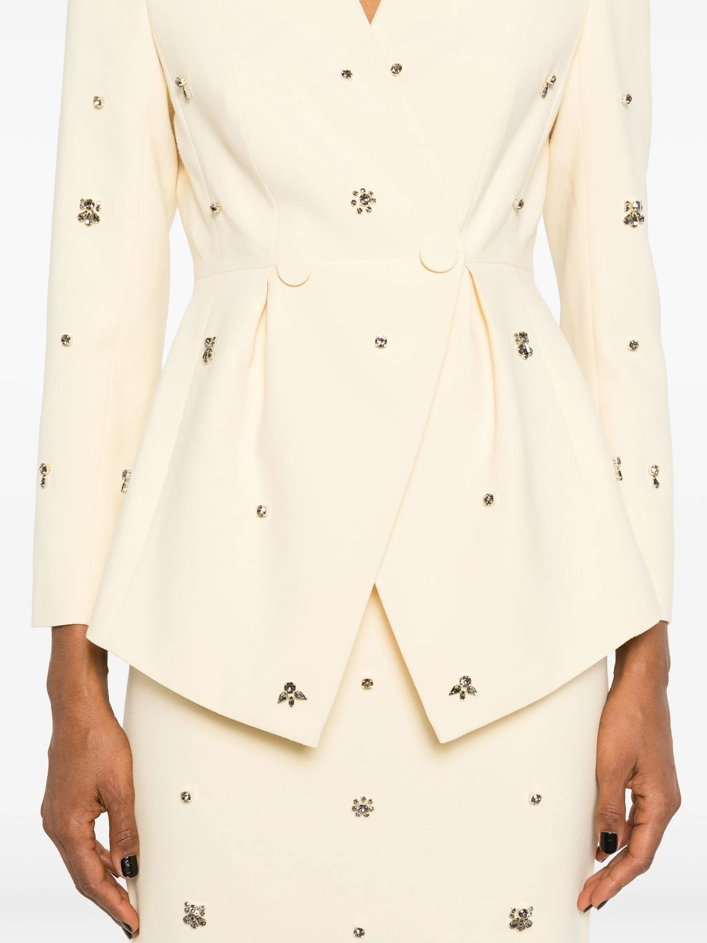 Milo crystal-embellished crepe blazer