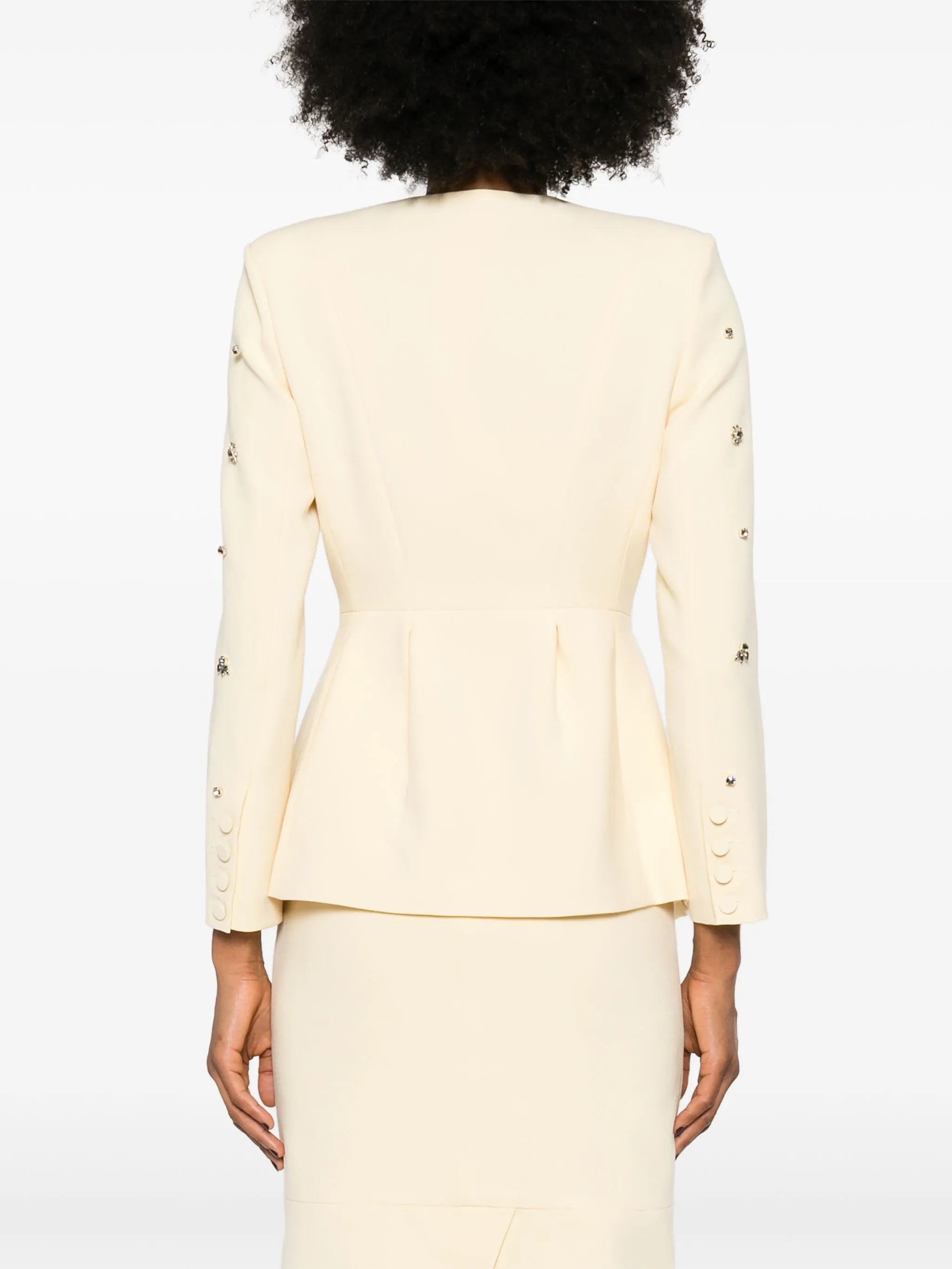 Milo crystal-embellished crepe blazer
