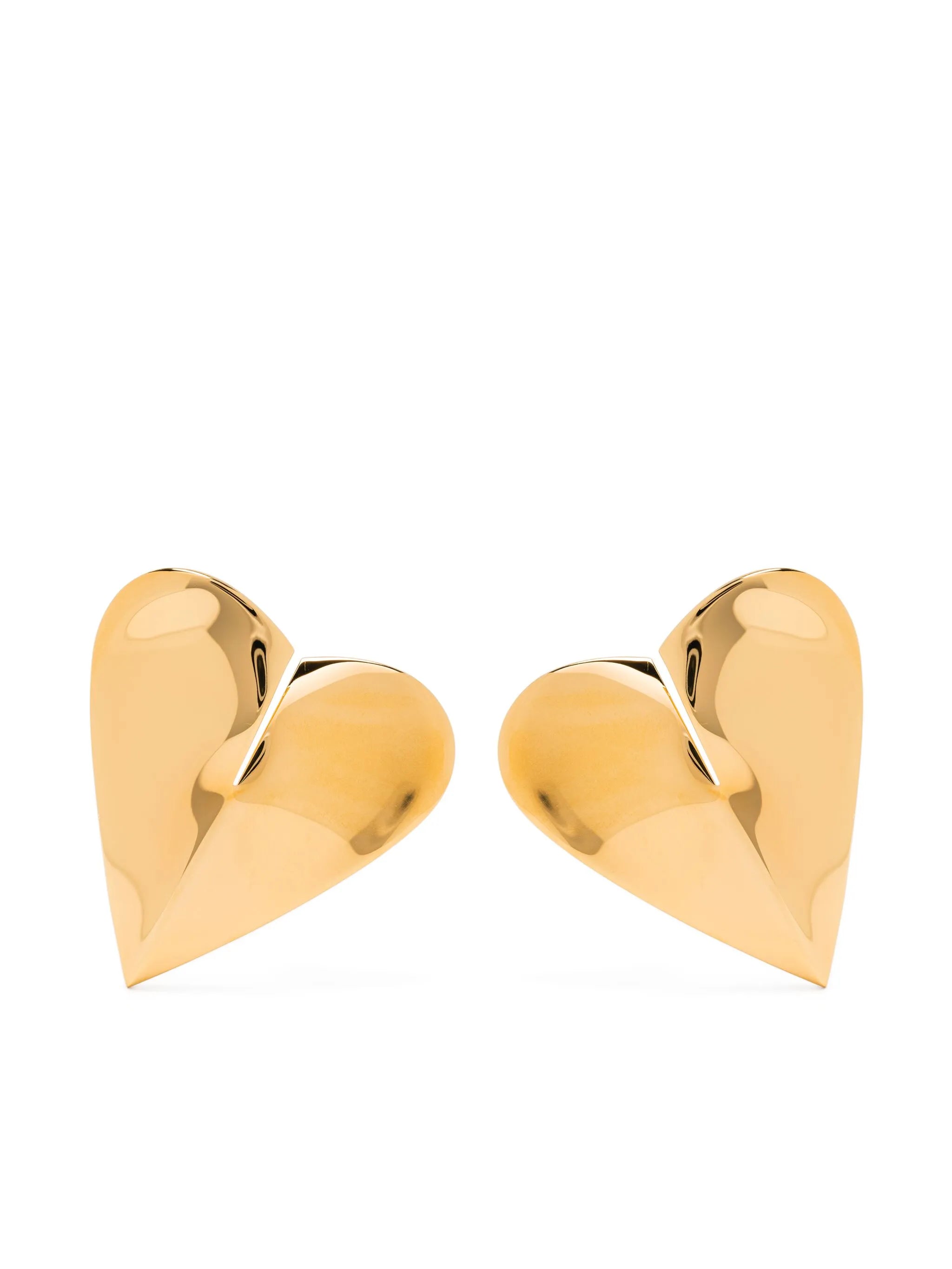 heart-shape stud earrings