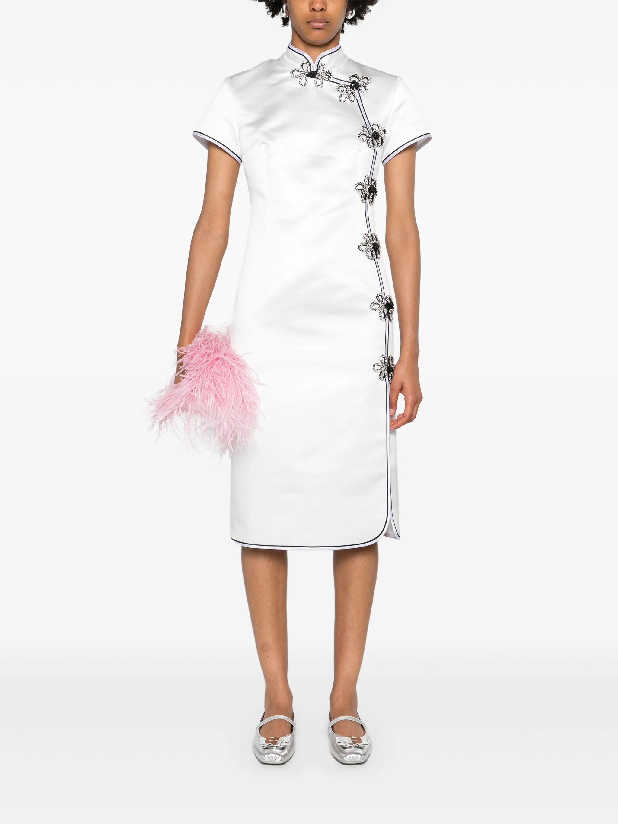 Manon silk midi dress