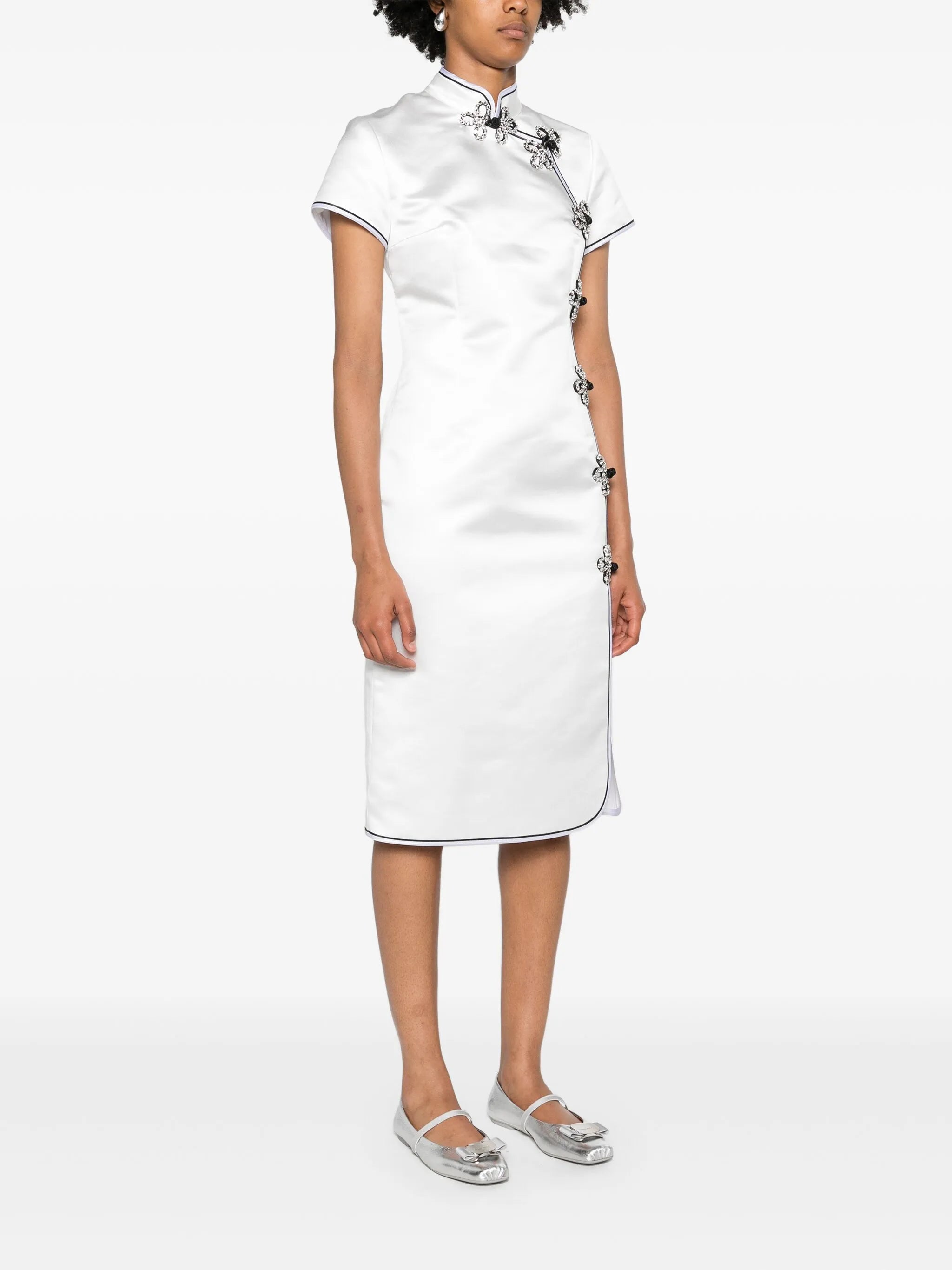 Manon silk midi dress