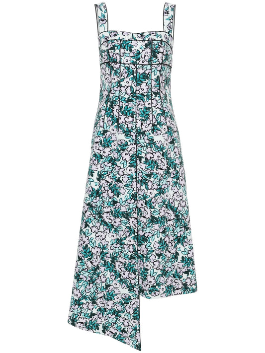 Carson floral-print midi dress