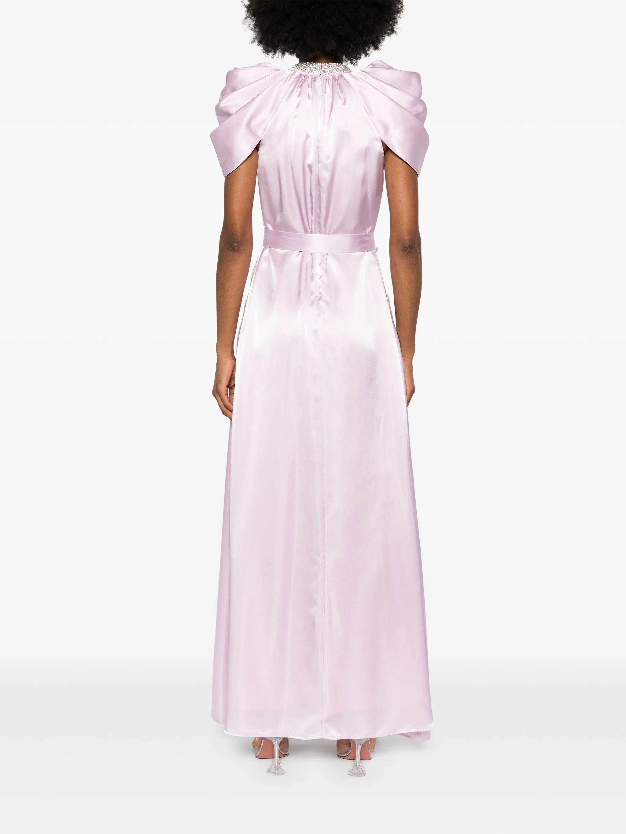 Glory twisted satin gown
