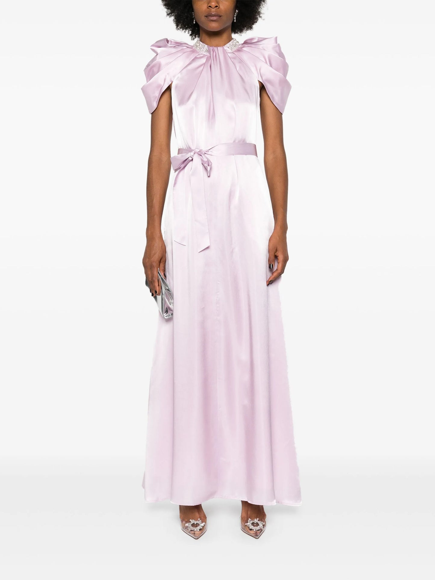 Glory twisted satin gown