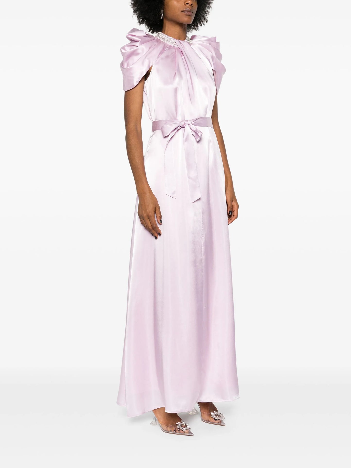 Glory twisted satin gown