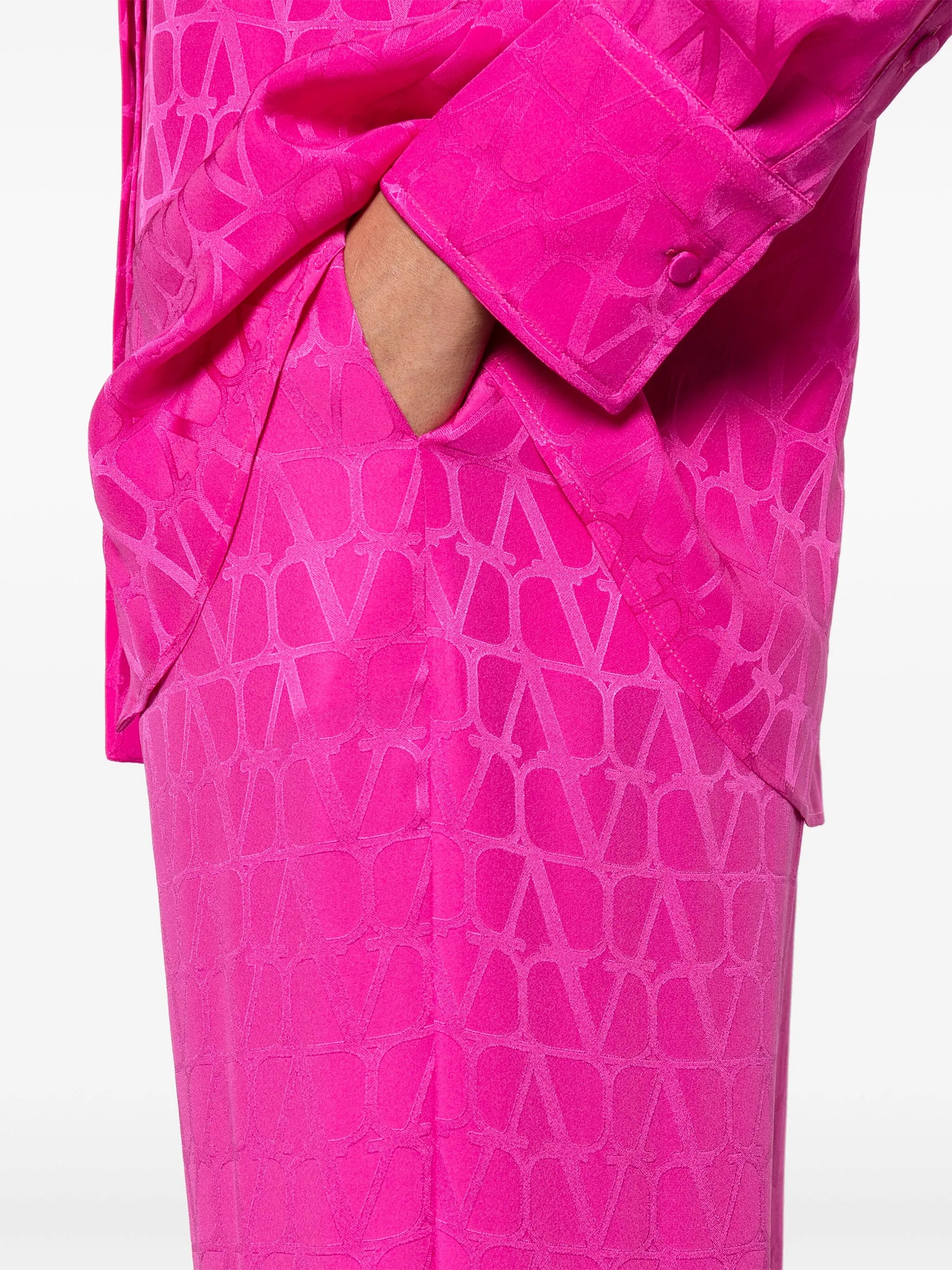 Toile Iconographe silk palazzo trousers