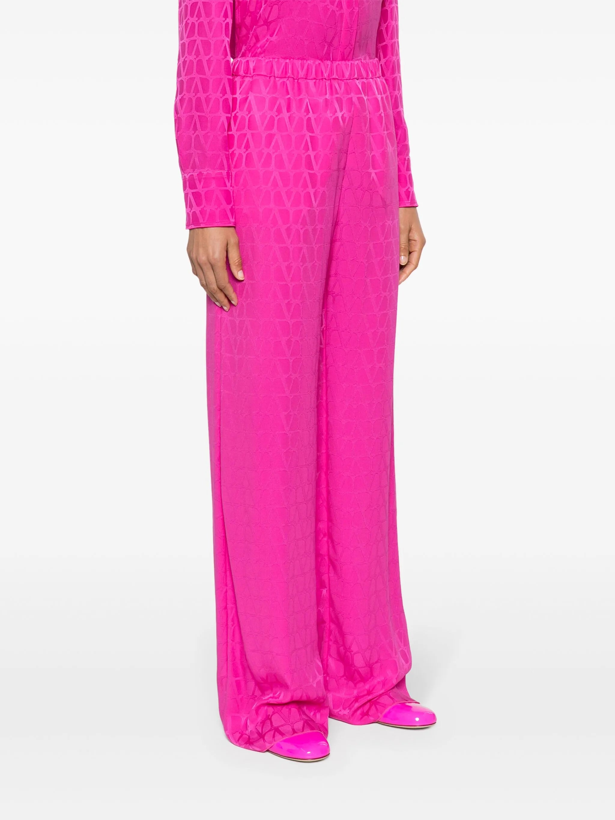 Toile Iconographe silk palazzo trousers