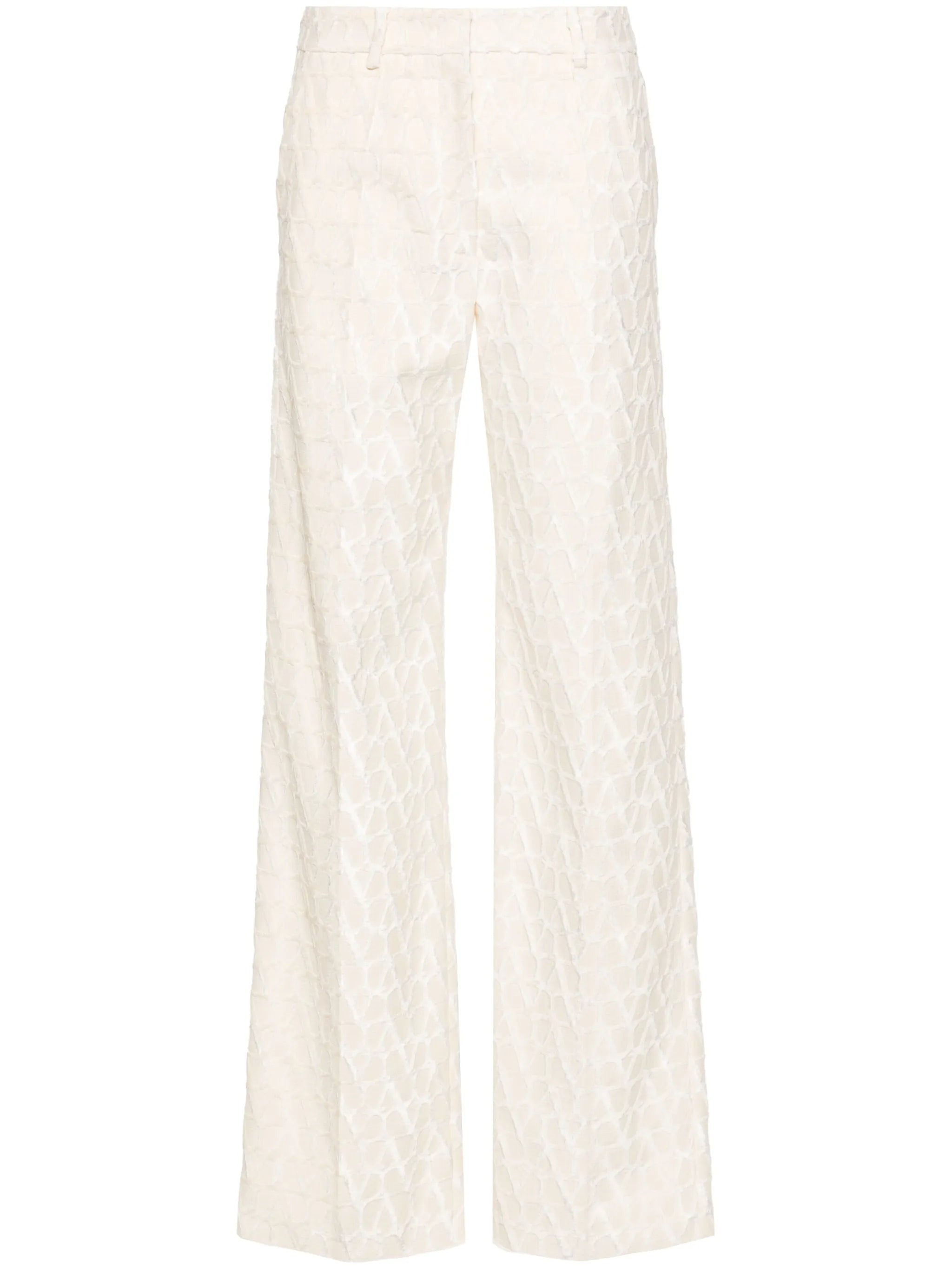 Toile Iconographe flocked tailored trousers