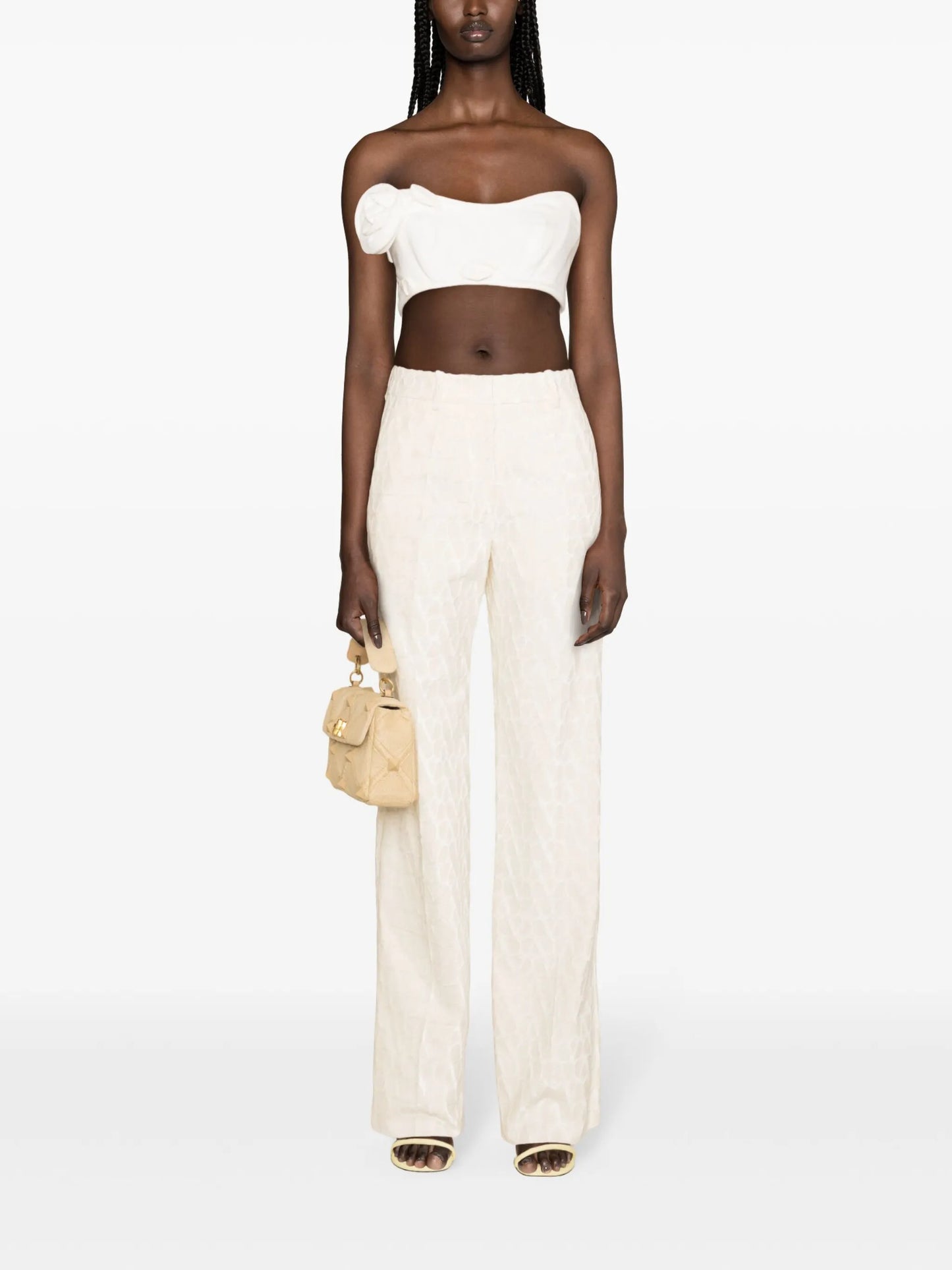 Toile Iconographe flocked tailored trousers
