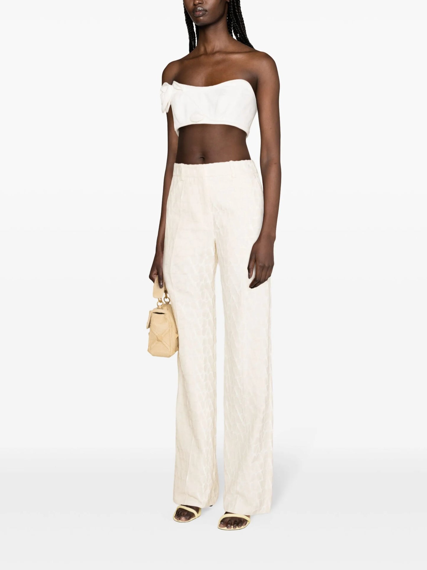 Toile Iconographe flocked tailored trousers
